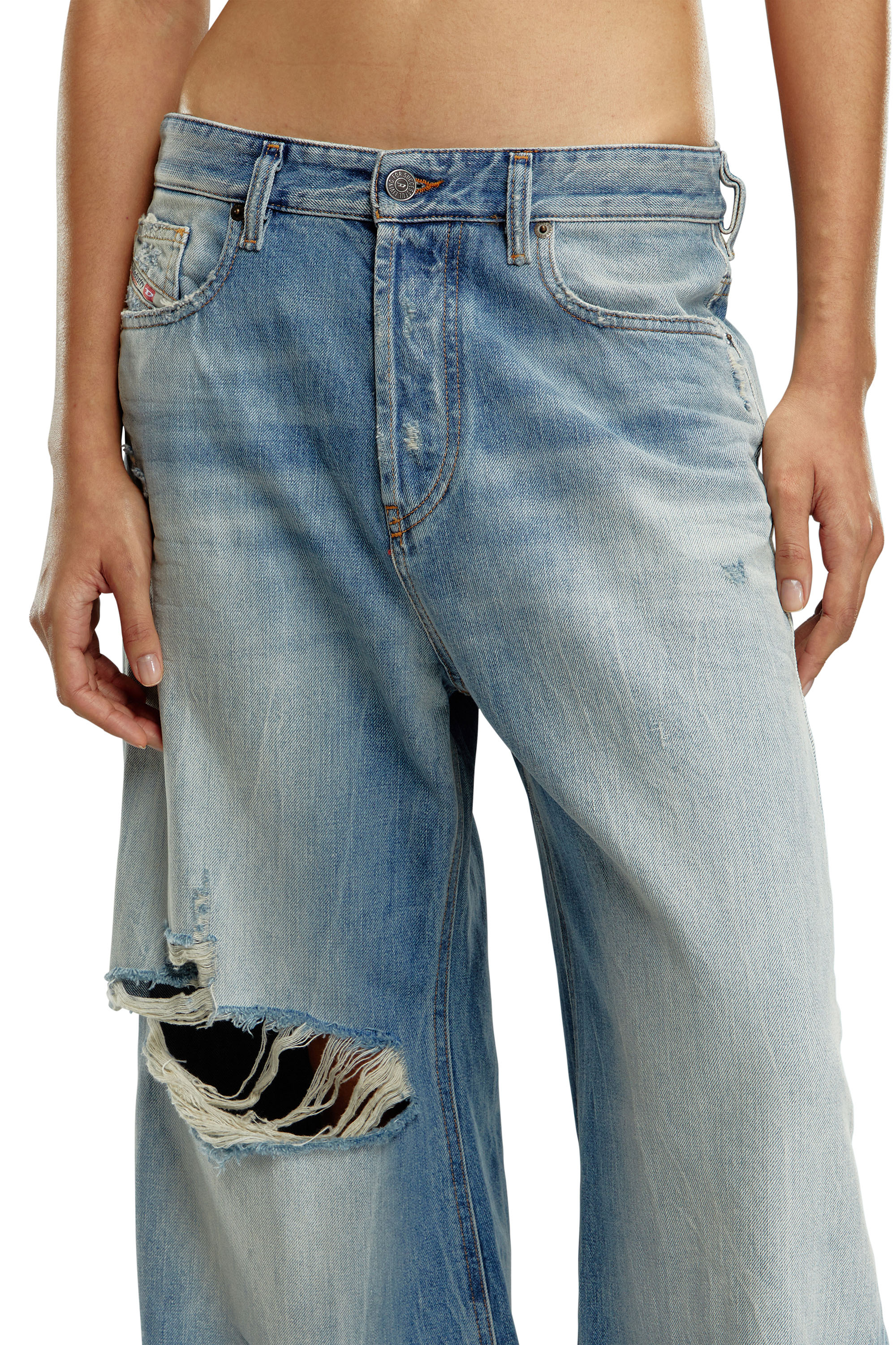 Diesel - Straight Jeans 1996 D-Sire 09H58, Azul Claro - Image 3