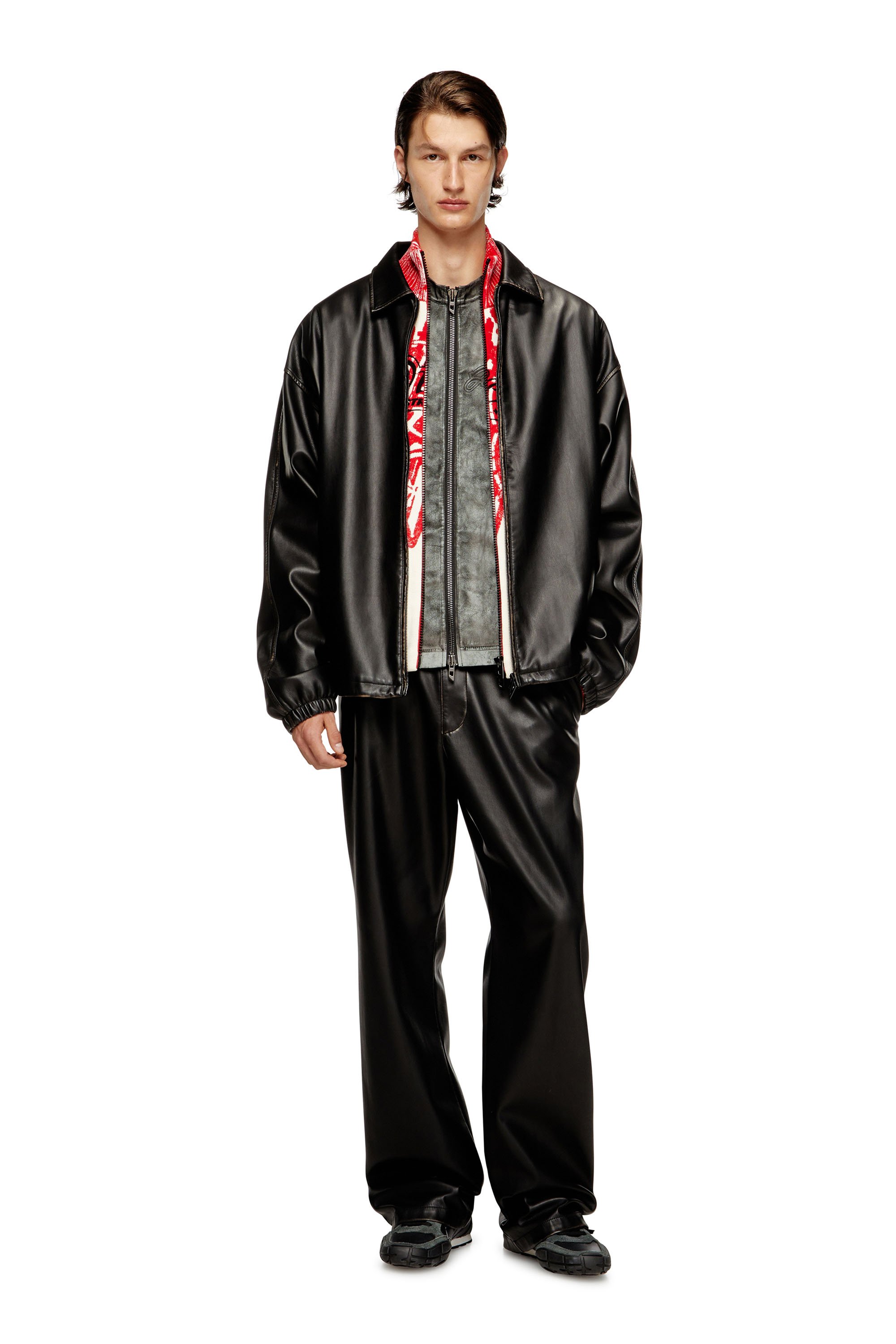 Diesel - J-AKE, Unisex's Jacket in treated technical fabric in null - 2