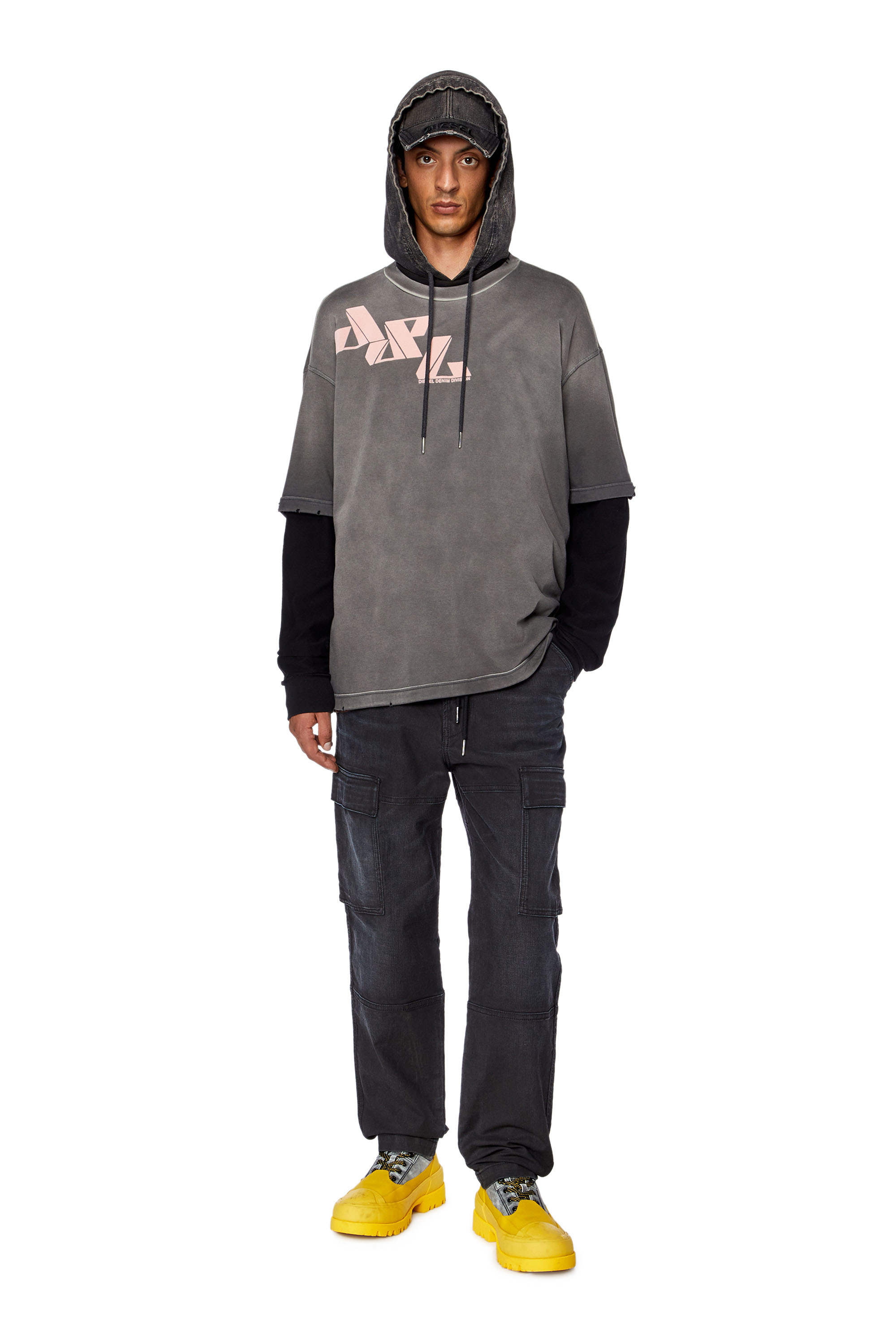 Diesel - Tapered 2030 D-Krooley Joggjeans® 09G69, Negro/Gris oscuro - Image 4