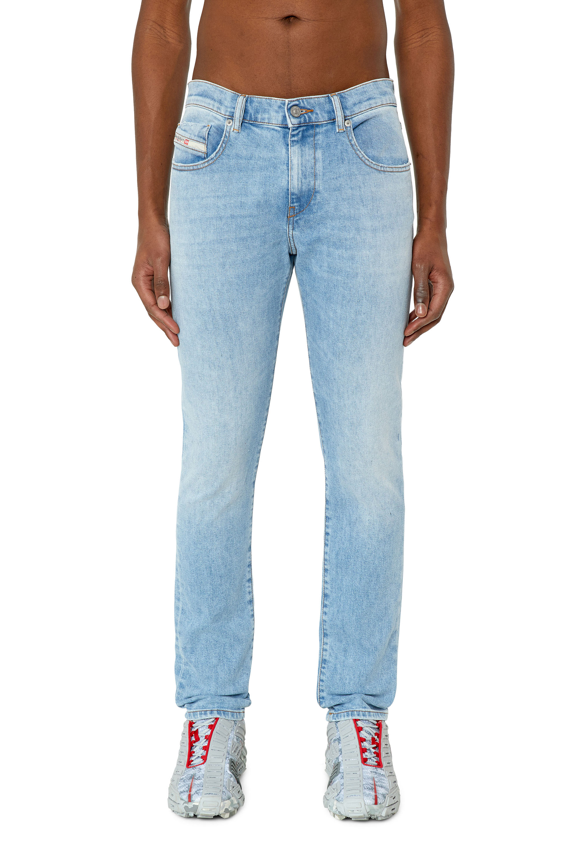 Diesel - Slim Jeans 2019 D-Strukt 09F41, Azul Claro - Image 3