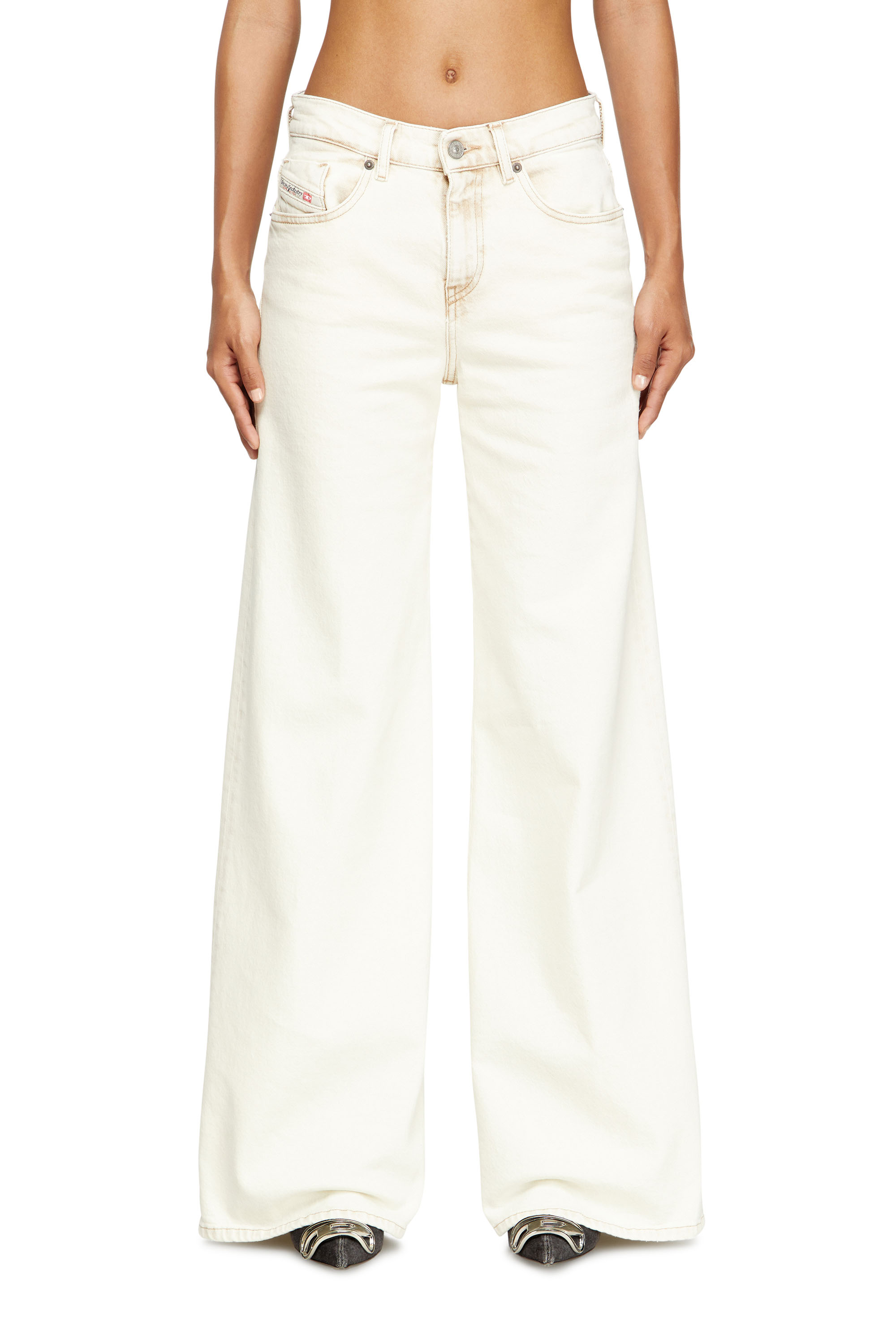 Diesel - Flare Jeans 1978 D-Akemi 09M70 Mujer, Blanco - 1