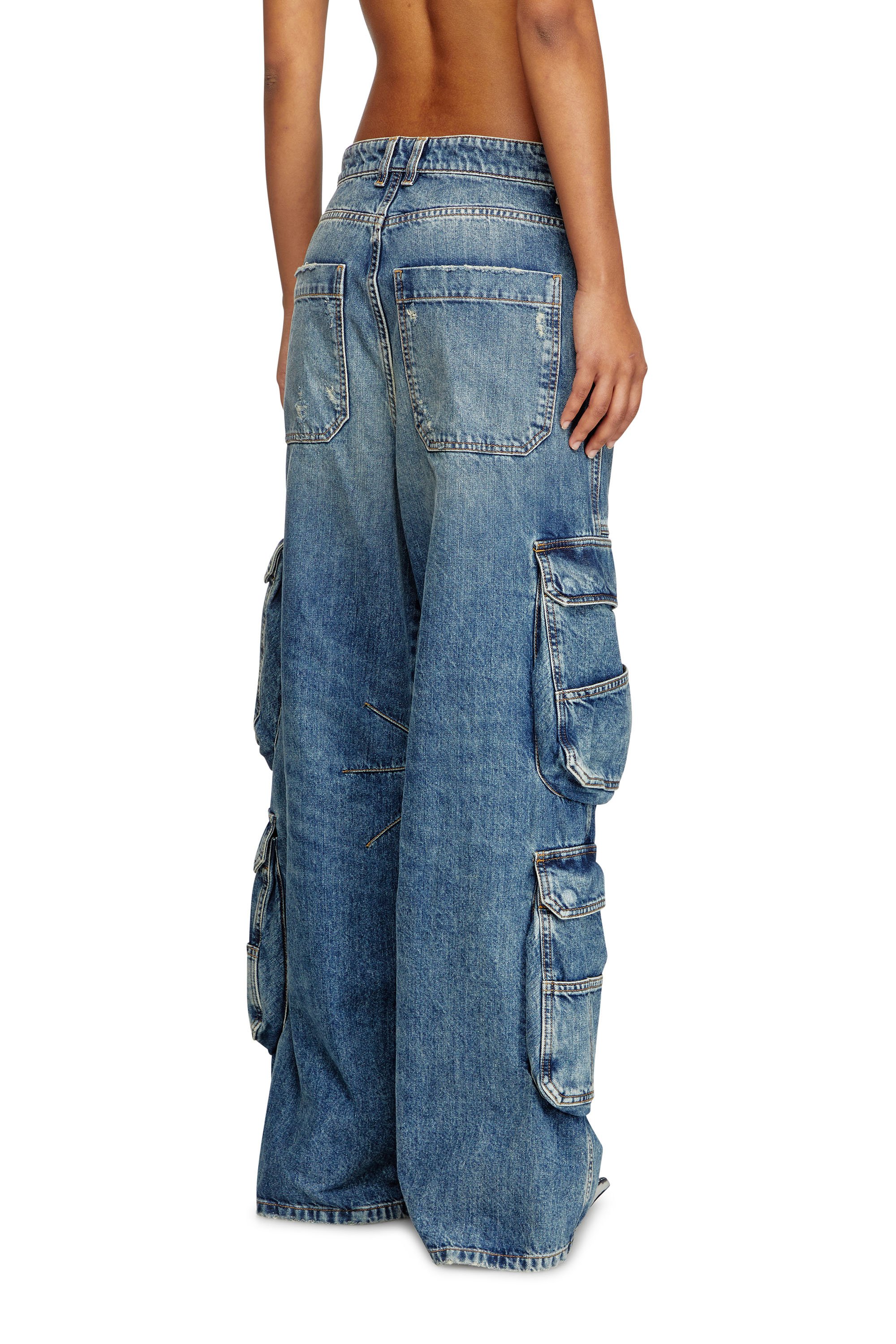 Diesel - Relaxed Jeans 1996 D-Sire 0NLAX Mujer, Azul medio - 4