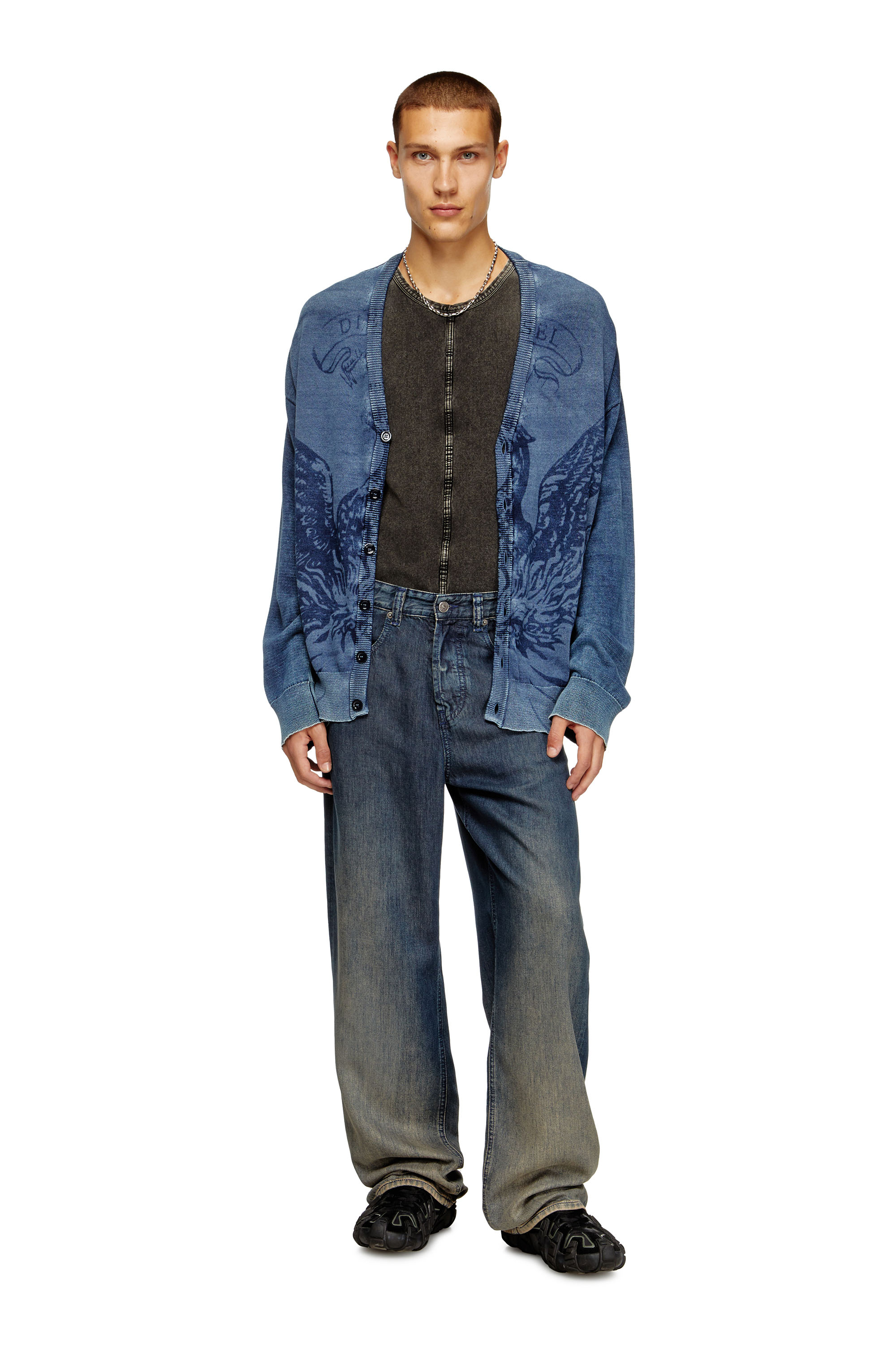 Diesel - Relaxed Jeans 2001 D-Macro 068TD Hombre, Azul Oscuro - 3