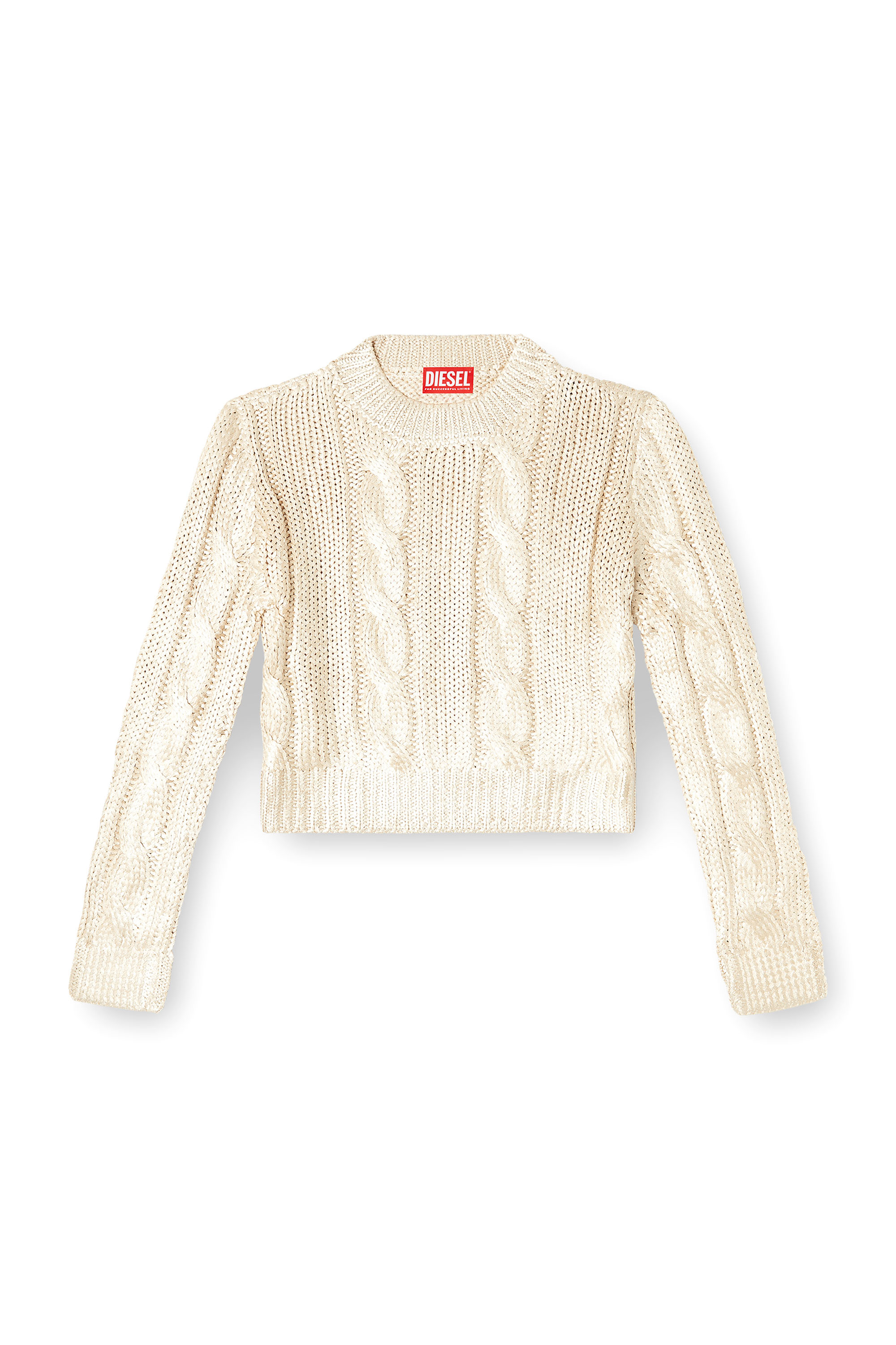 トップス melt the lady random damage knit DAMAGE CABLE KNIT(F WHITE): TOPSjosemoon
