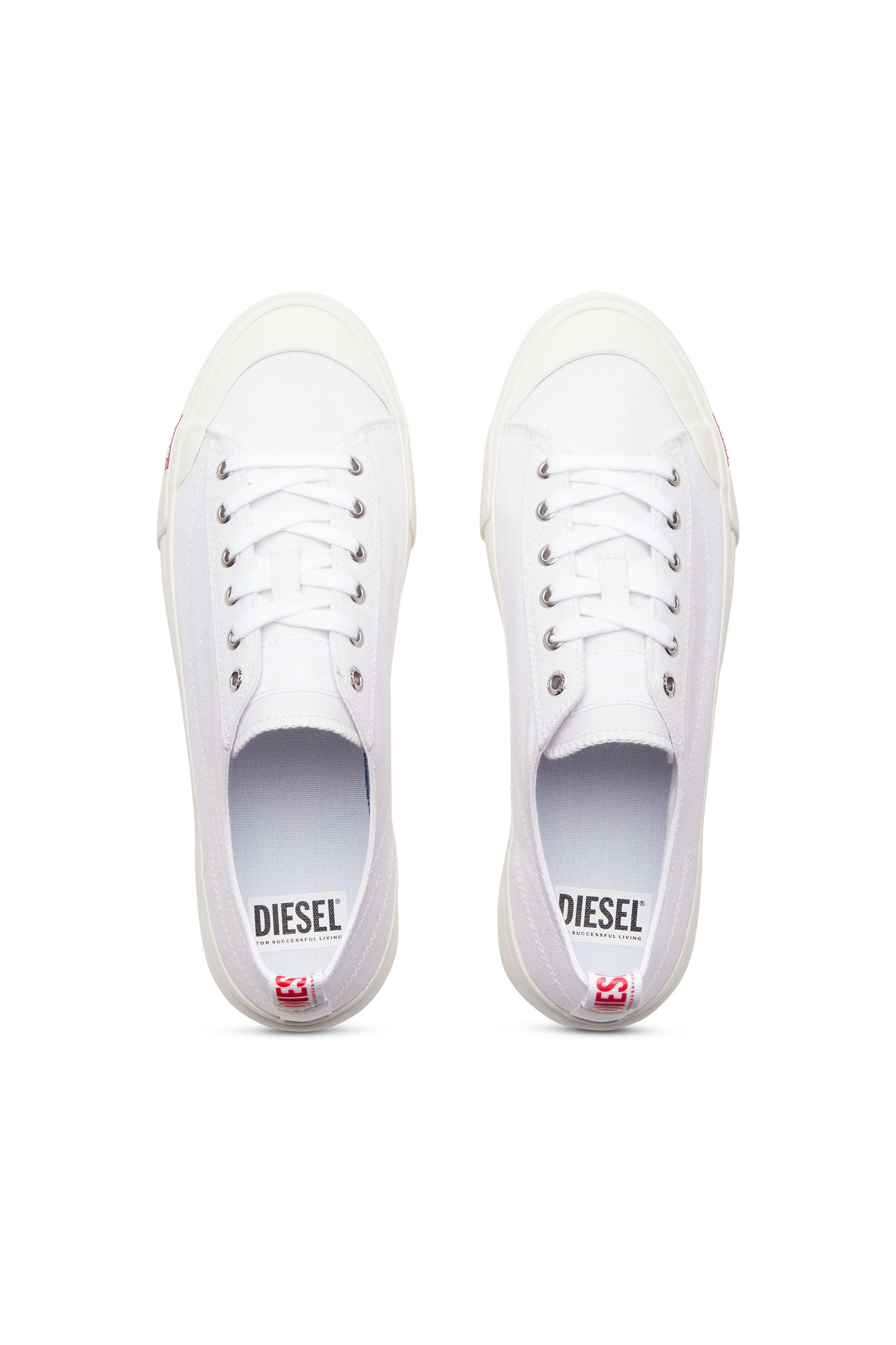 Diesel - S-ATHOS LOW, Man S-Athos Low-Canvas sneakers in White - Image 5