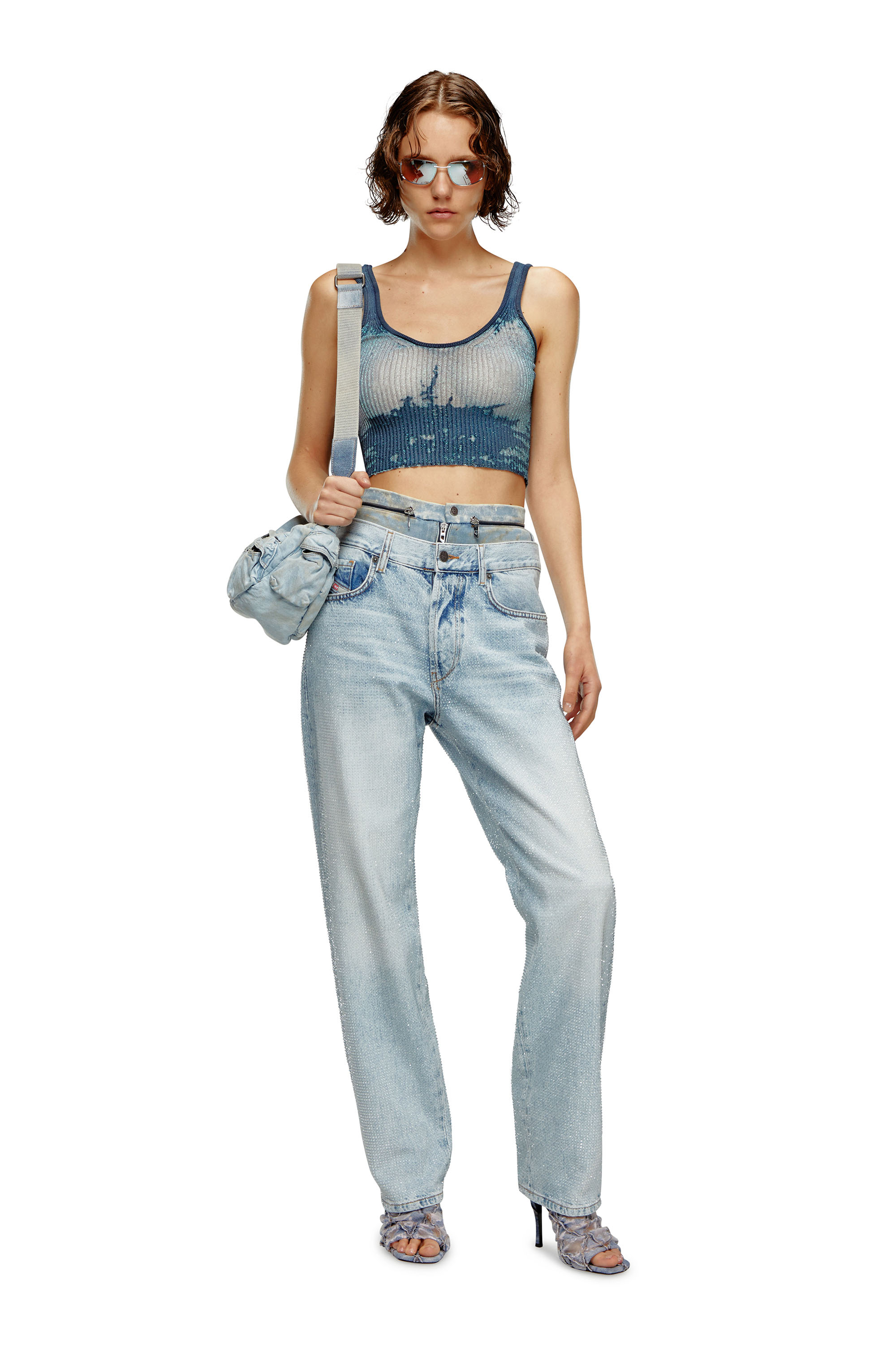 Diesel - Straight Jeans D-Ark 0PGAW, Mujer Straight Jeans - D-Ark in Azul marino - Image 1