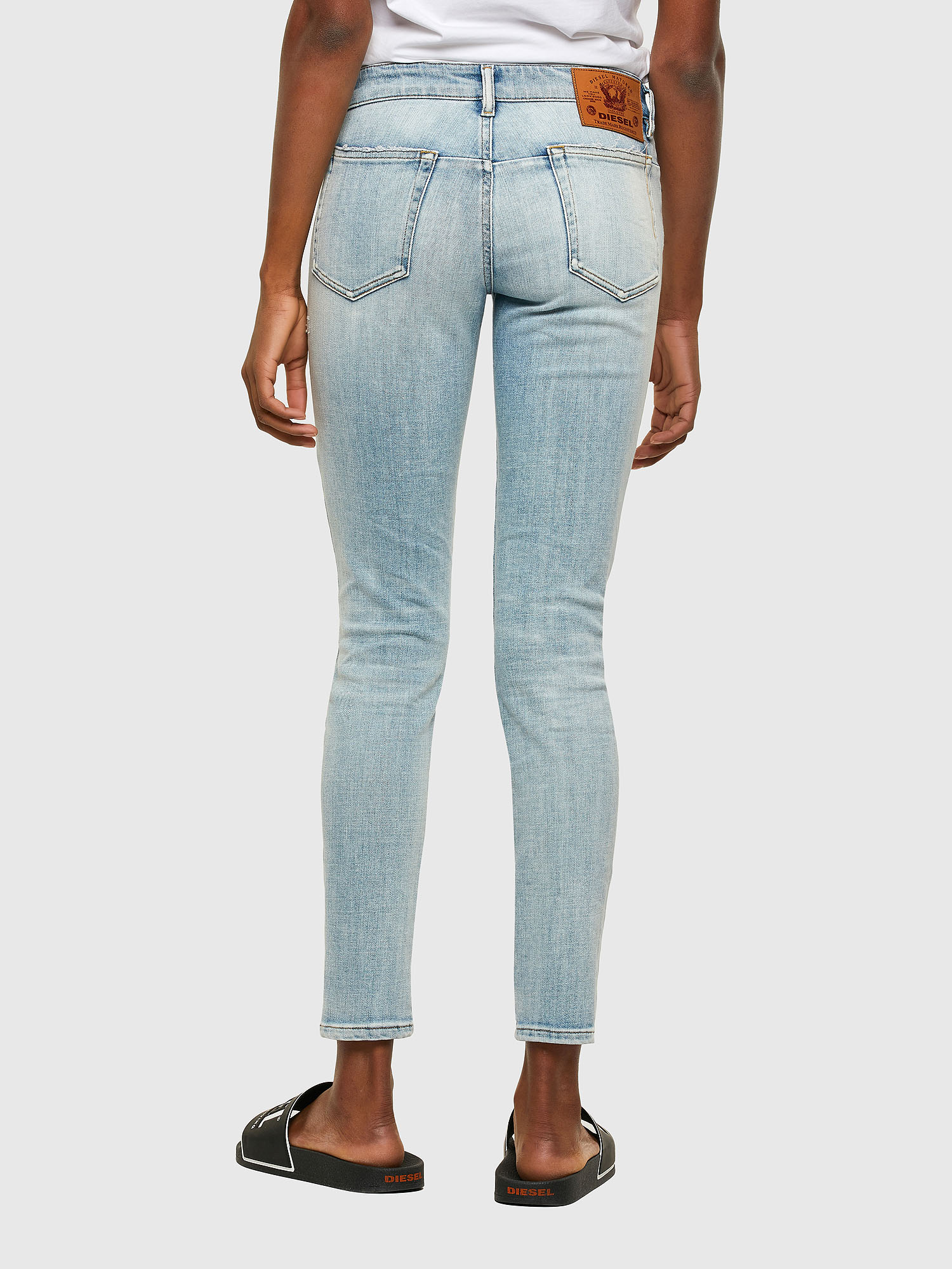 D-Jevel Slim Jeans 009PQ: Light blue, Stretch | Diesel