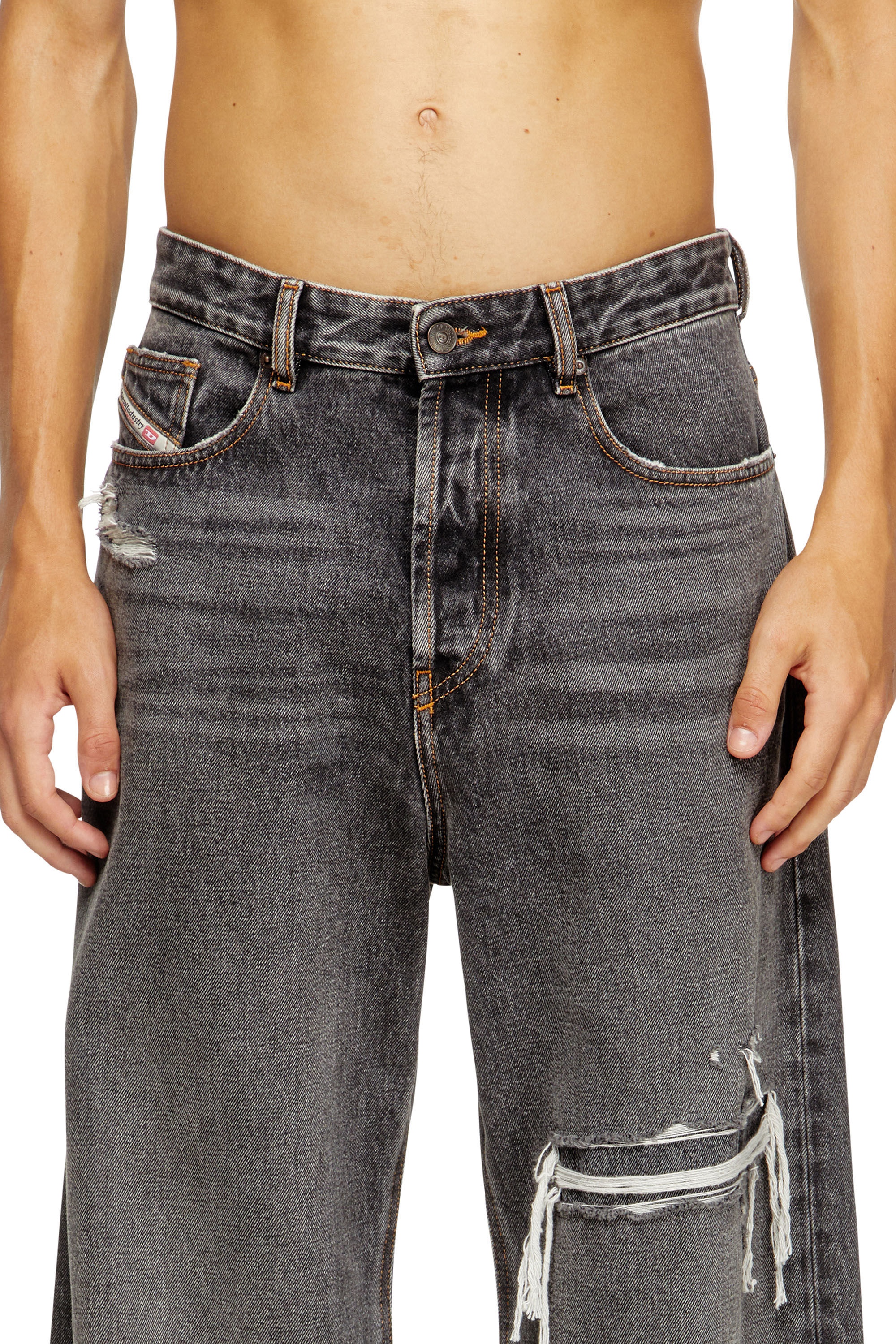Diesel relaxed jeans d-touch サイズ30 ブラック Men's Relaxed Jeans | Black/Dark grey | Diesel D-Zeta