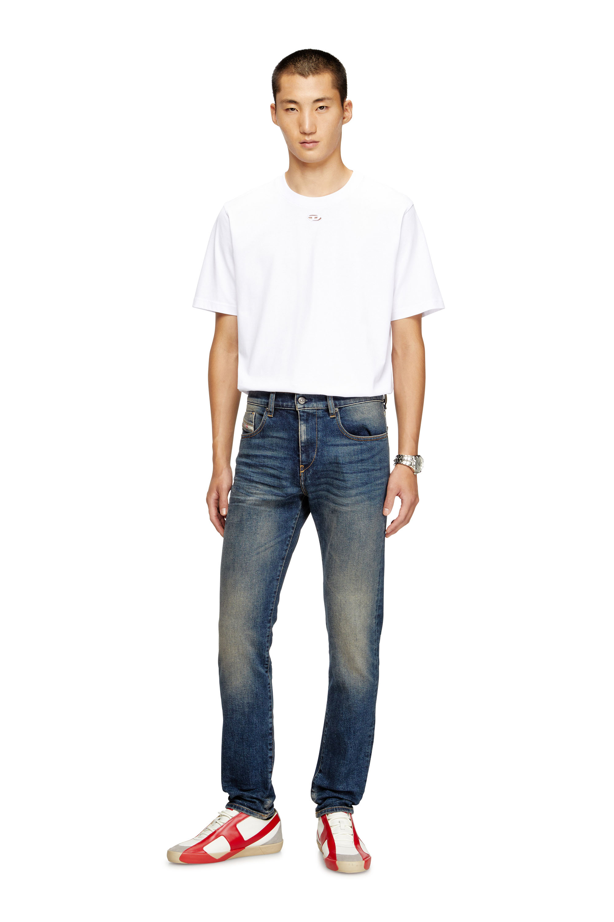 Diesel - Slim Jeans 2019 D-Strukt 09M16 Hombre, Azul Oscuro - 2
