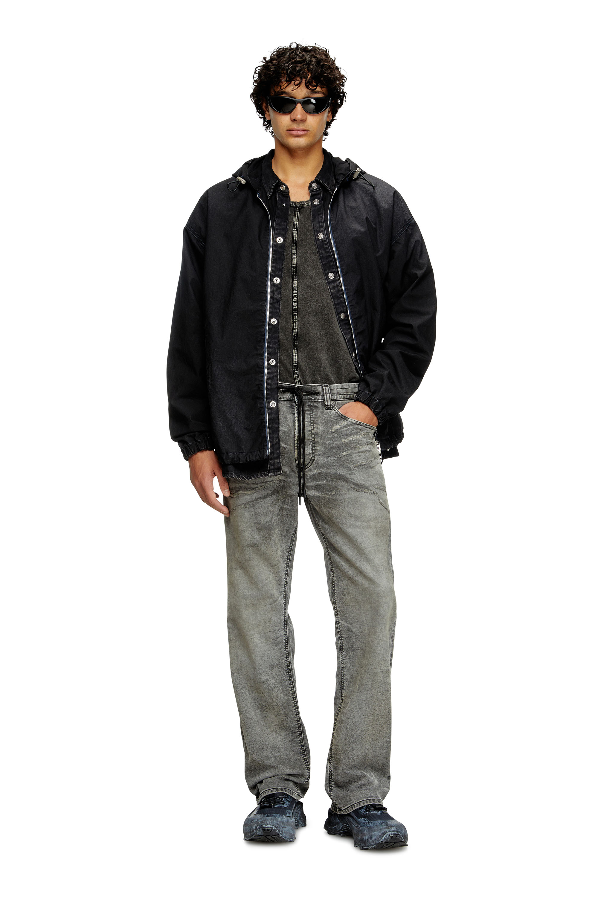 Diesel - Man's Relaxed 2080 D-Reel Joggjeans® 09M35, Black/Dark grey - 2