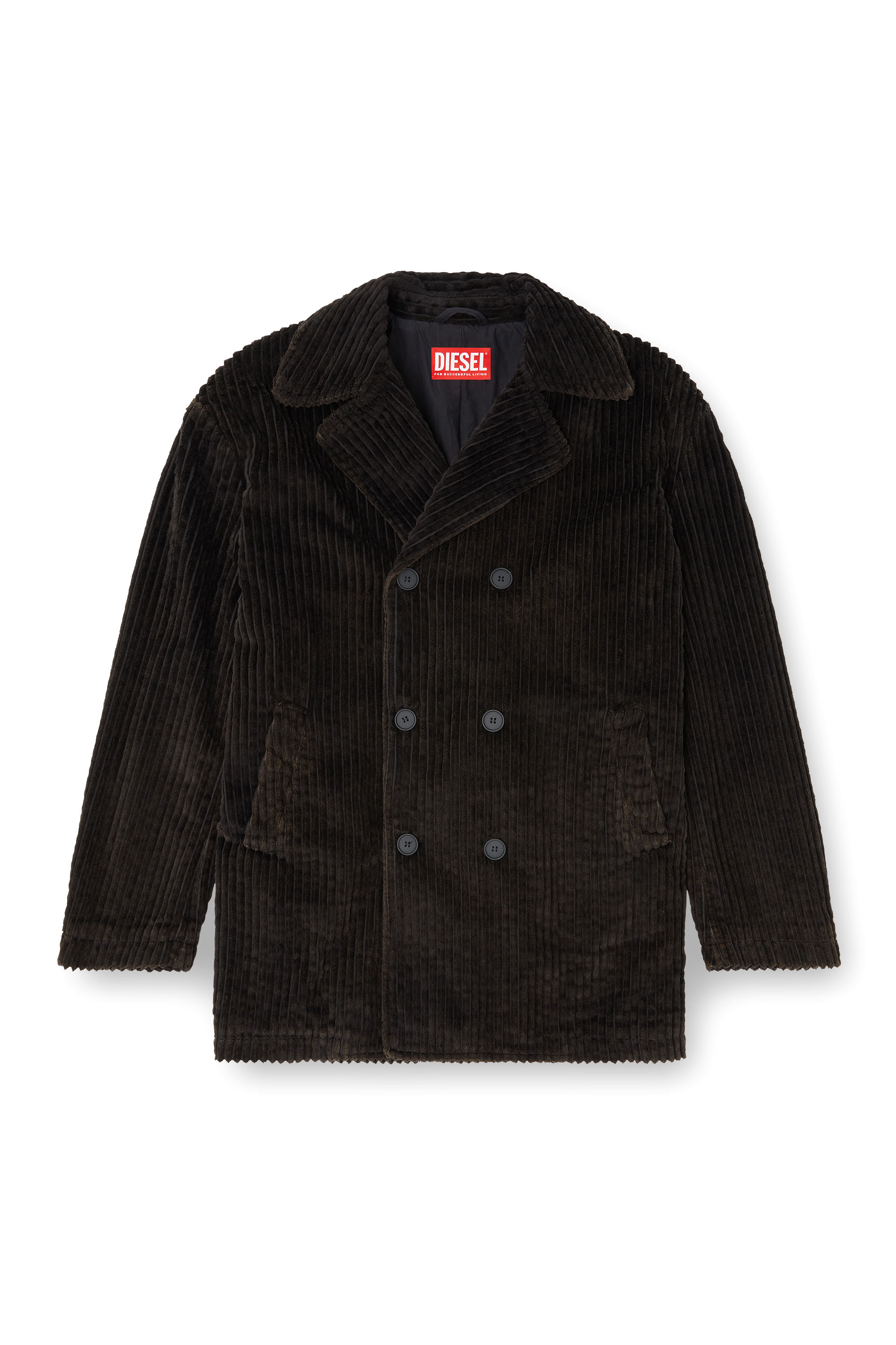 Diesel - W-OTIS, Chaquetón de pana tratada Hombre in Marrón - 3