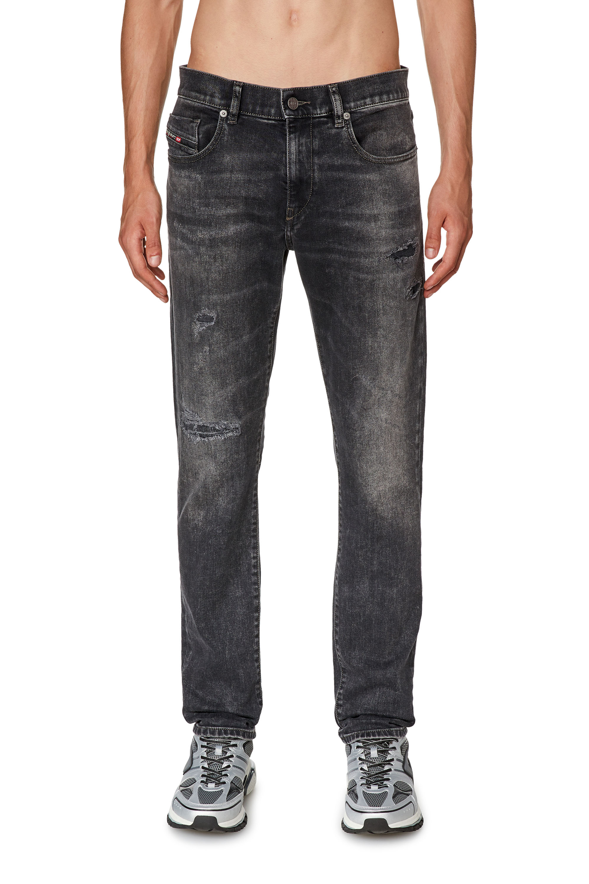 Diesel - Slim Jeans 2019 D-Strukt E69RC, Black/Dark grey - Image 1