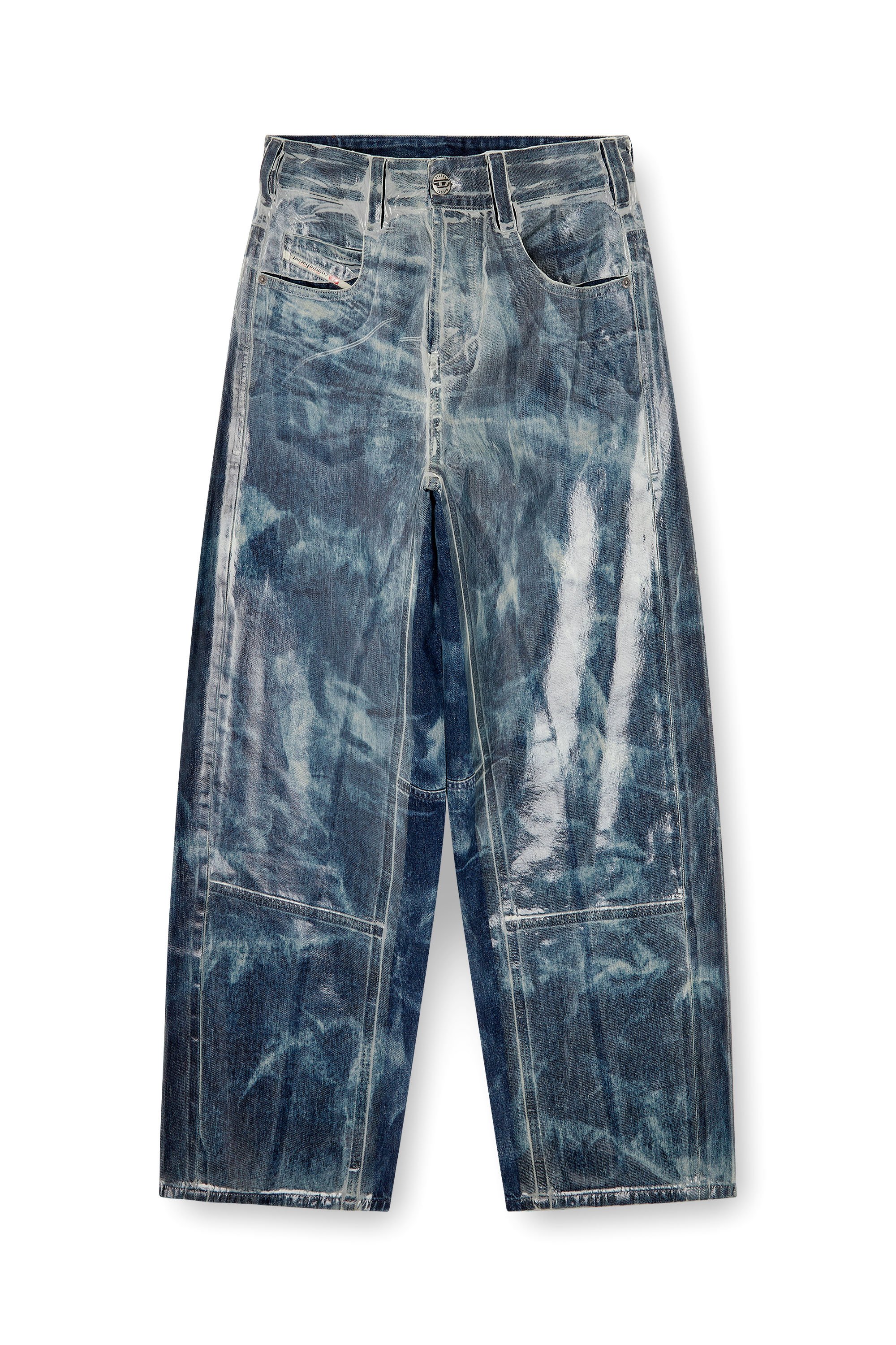 Diesel - Relaxed Jeans 1997 D-Enim-M 007CU Unisex, Azul Oscuro - 4