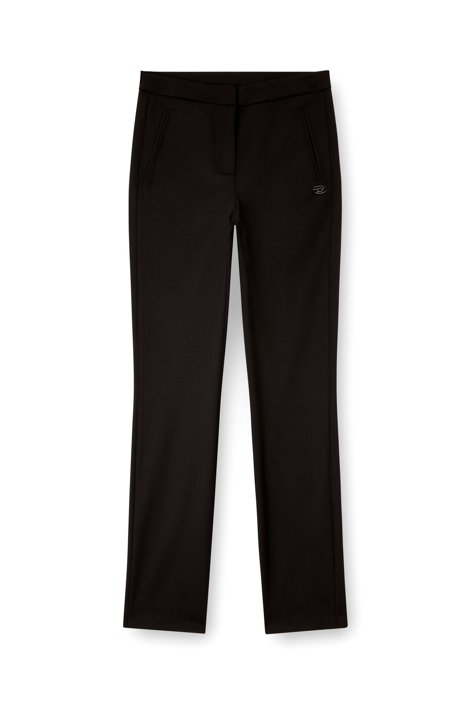 Diesel - P-LACER-R2, Woman's Wool blend pants with welt pockets in null - 4