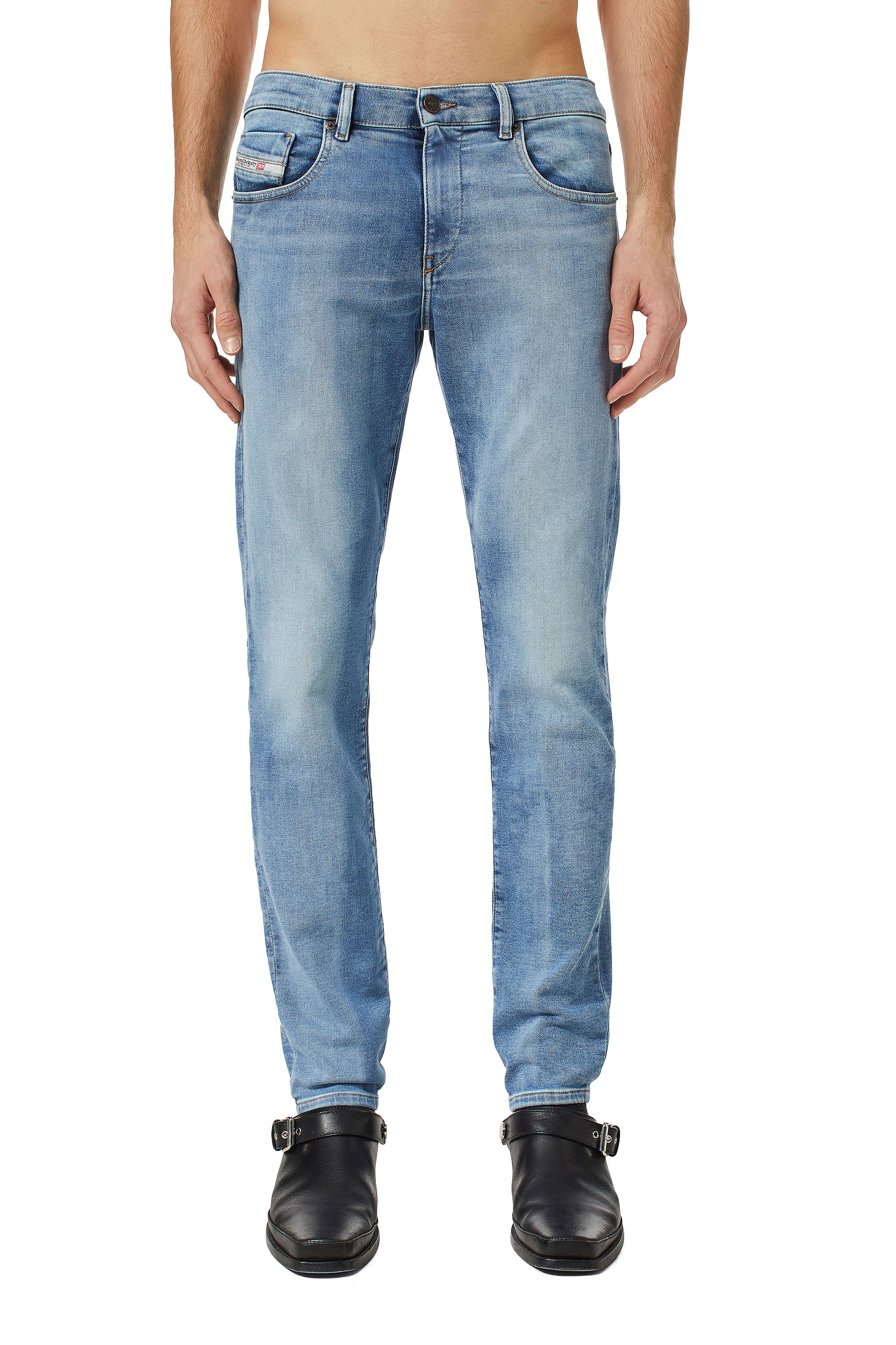 Diesel Slim jeans lichtgrijs casual uitstraling Mode Spijkerbroeken Slim jeans 