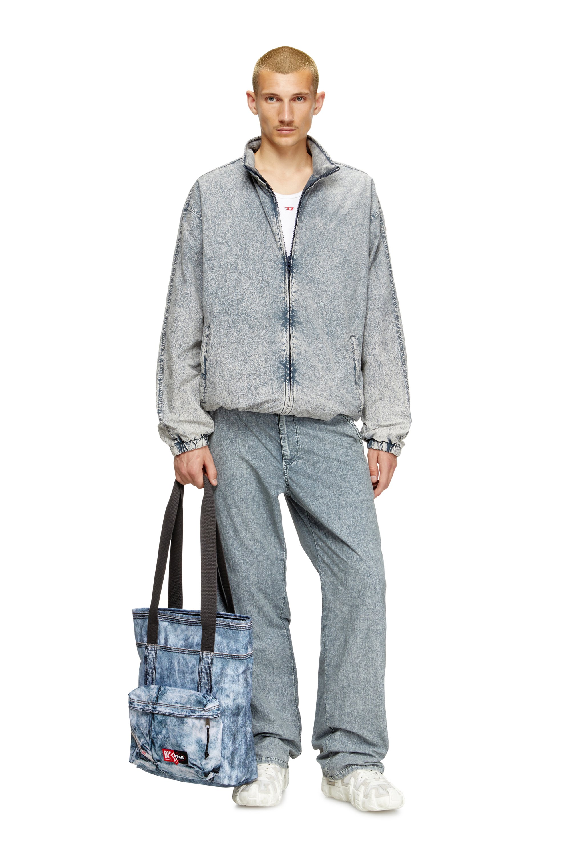 Diesel - DIESEL TOTE, Bolso tote en denim trampantojo Unisex in Azul marino - 2