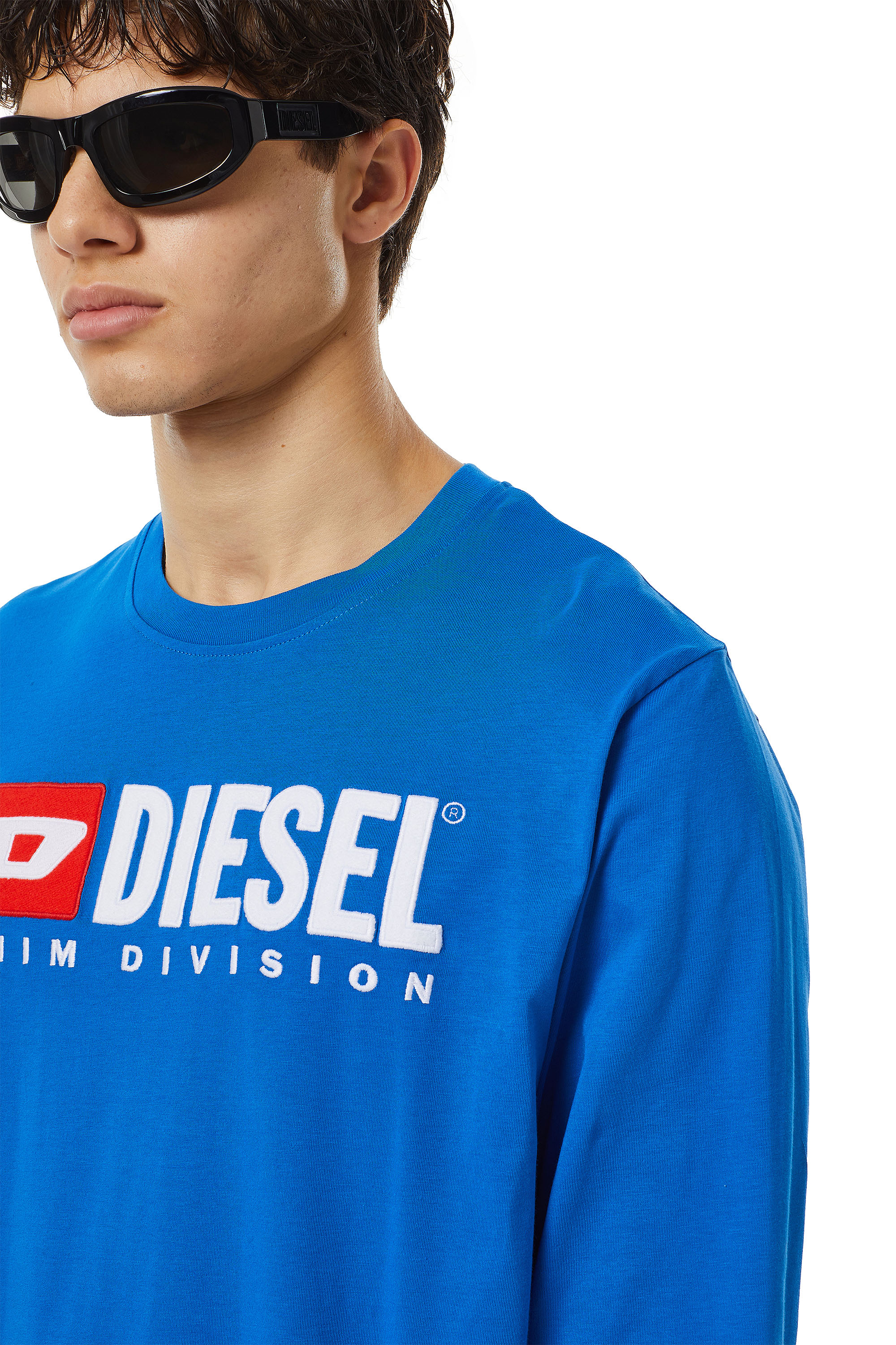 Diesel - T-JUST-LS-DIV, Azul - Image 3