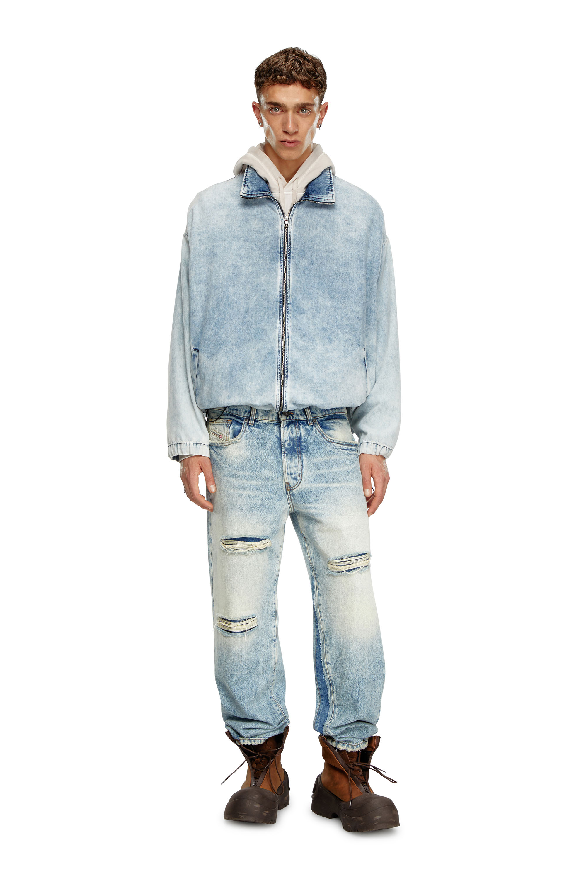 Diesel - Straight Jeans D-Fire 0AJEN, Hombre Straight Jeans - D-Fire in Azul marino - Image 1