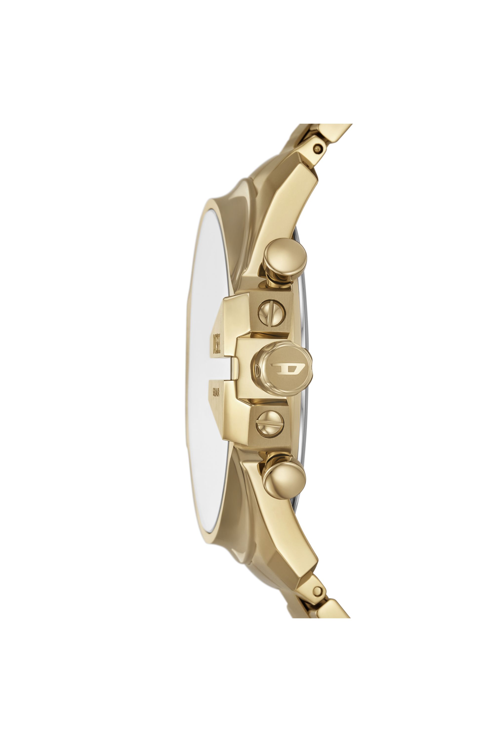Diesel - DZ4684 WATCH, Reloj de acero inoxidable Mega Chief Slim Hombre in Dorado - 3