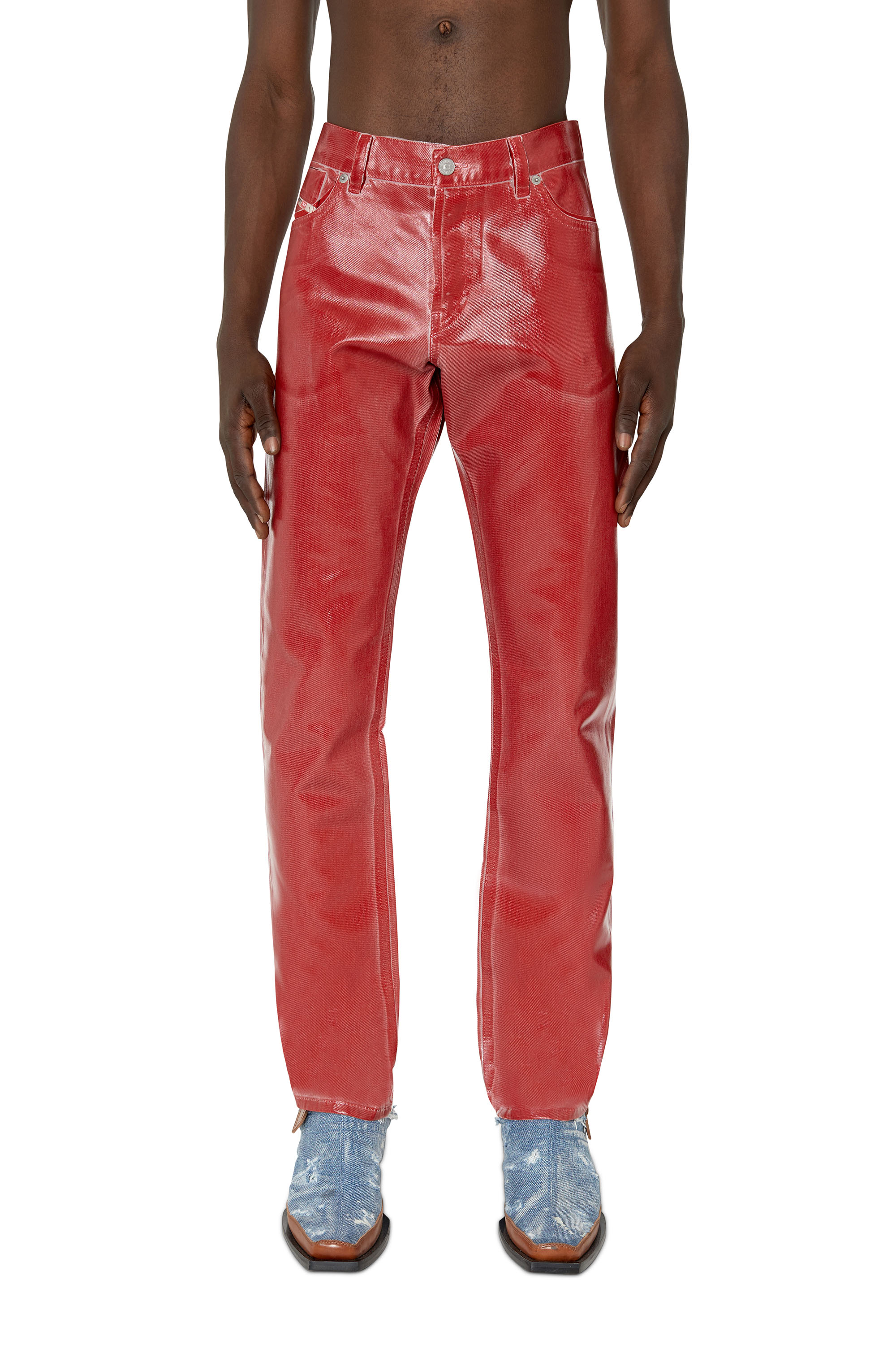 Diesel - 1995 09E50 Straight Jeans, Red - Image 2
