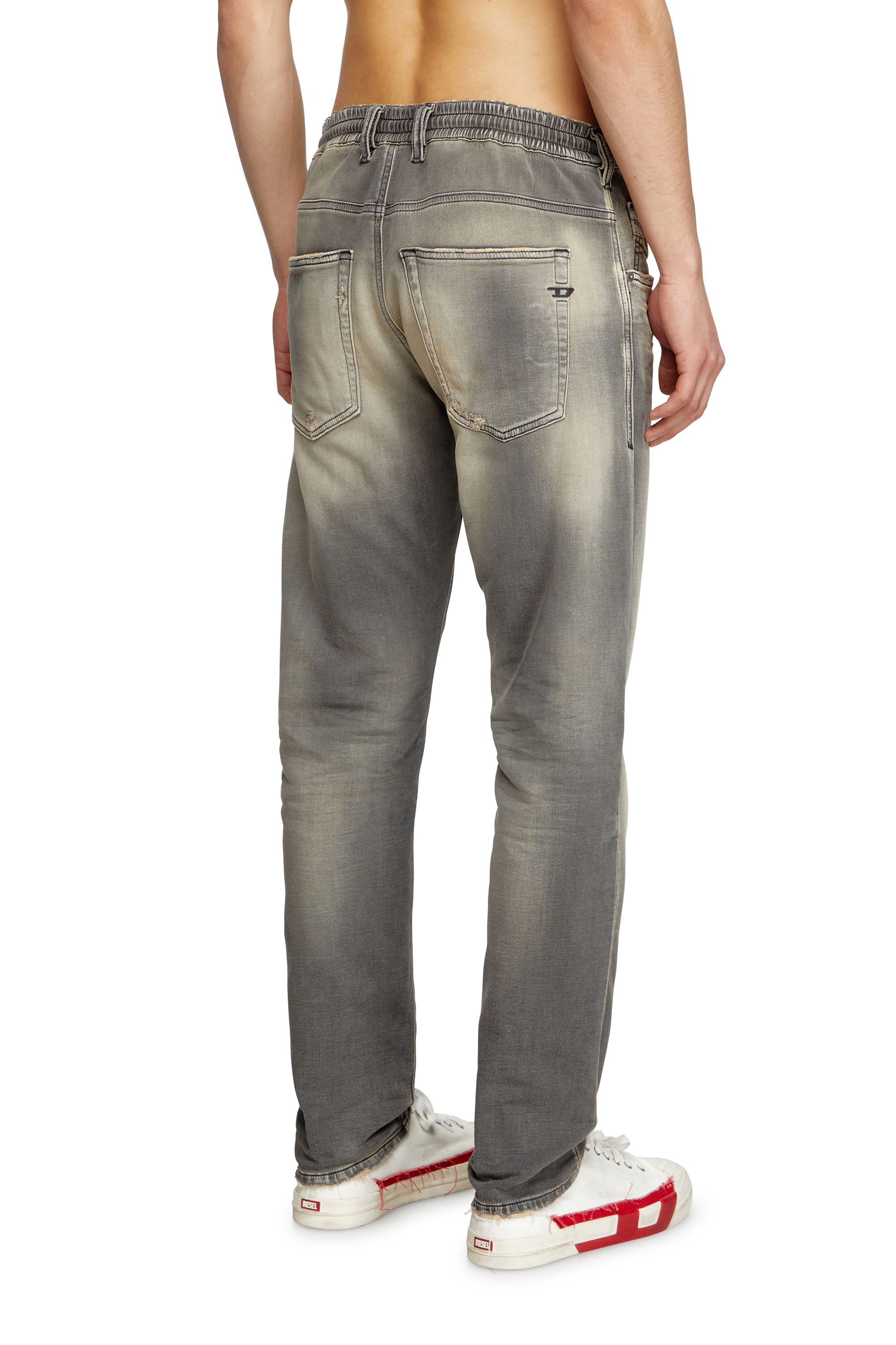 Diesel - Man's Regular 2030 D-Krooley Joggjeans® 068PF, Light Grey - 4