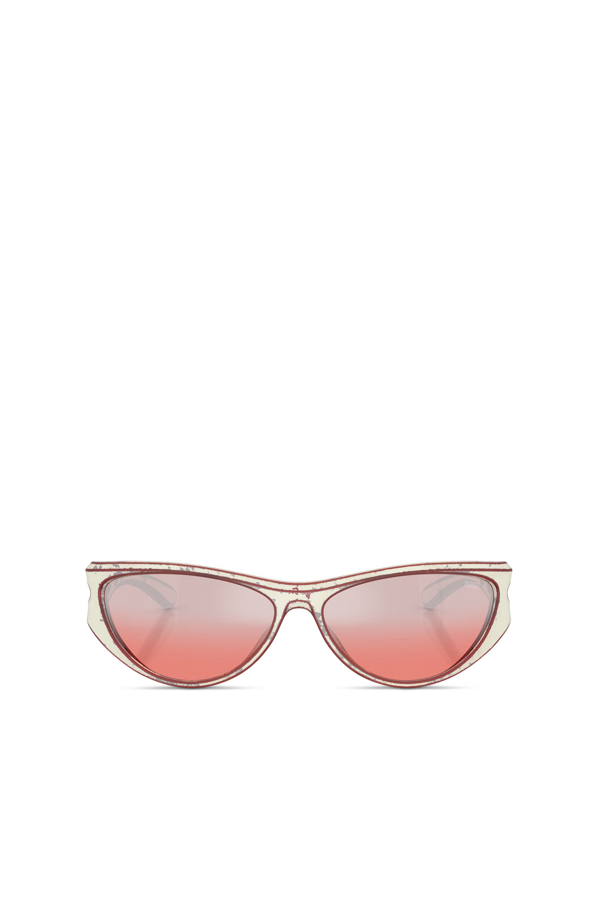 Diesel - 0DL3004U, Unisex's Cat-eye style sunglasses in Red - 1