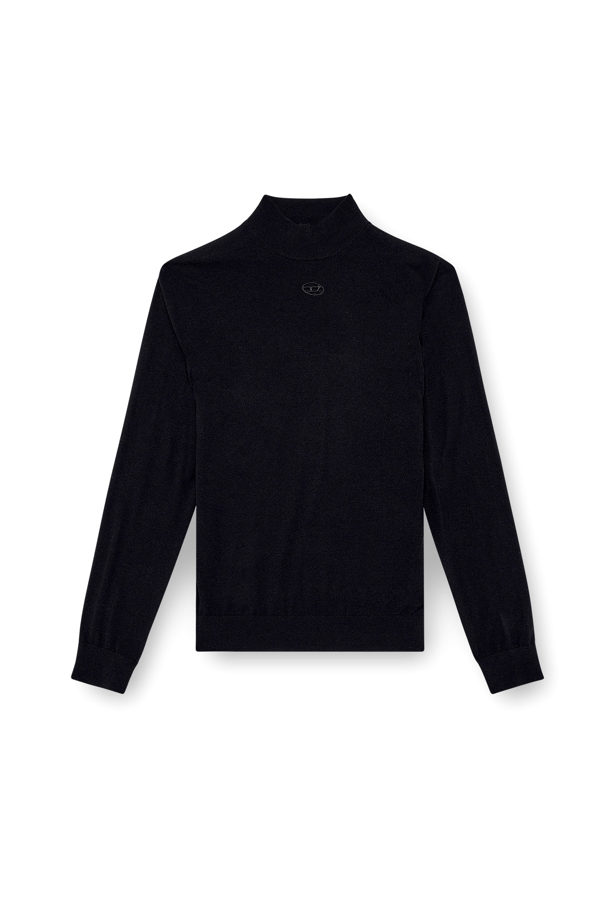 Diesel - K-GIL, Man's Wool turtleneck jumper in Black - 5