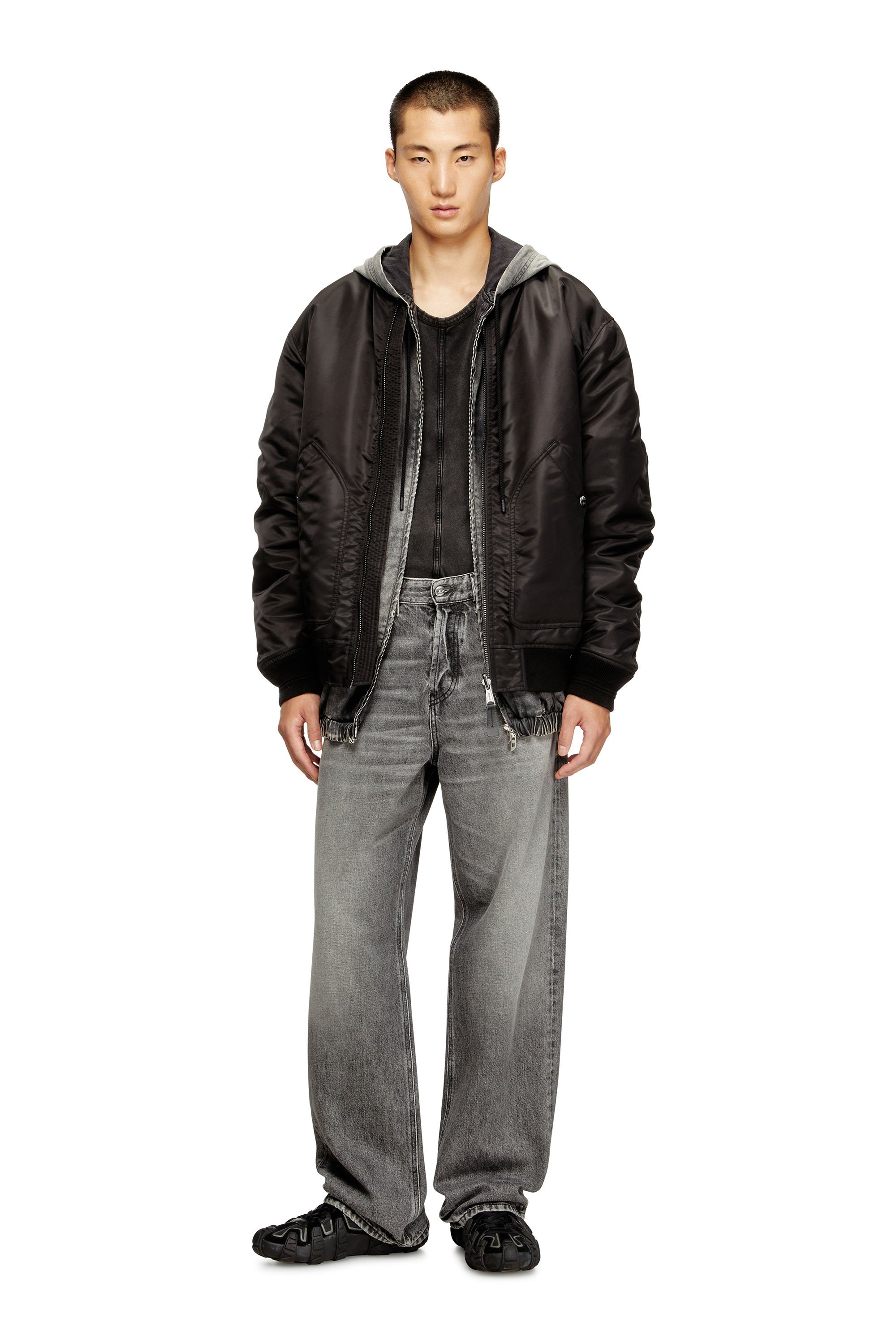 Diesel - Relaxed Jeans 2001 D-Macro 007AW Hombre, Gris - 2