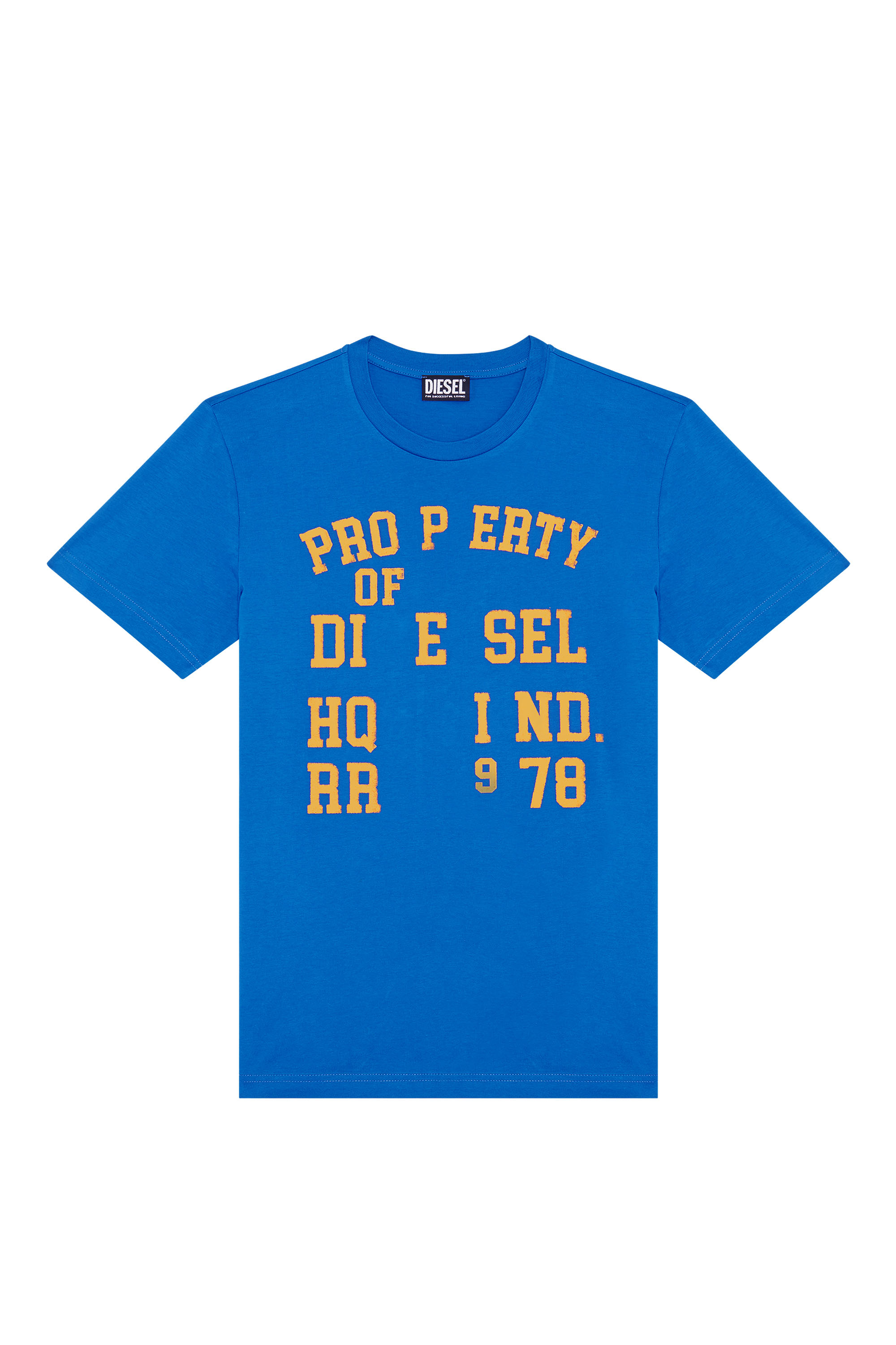 【DIESEL】 T-Diegor-K57 T-Shirt with Diesel Holiday Logo T-DIEGOR-K57 Man: T-shirt with Diesel Holiday logo print