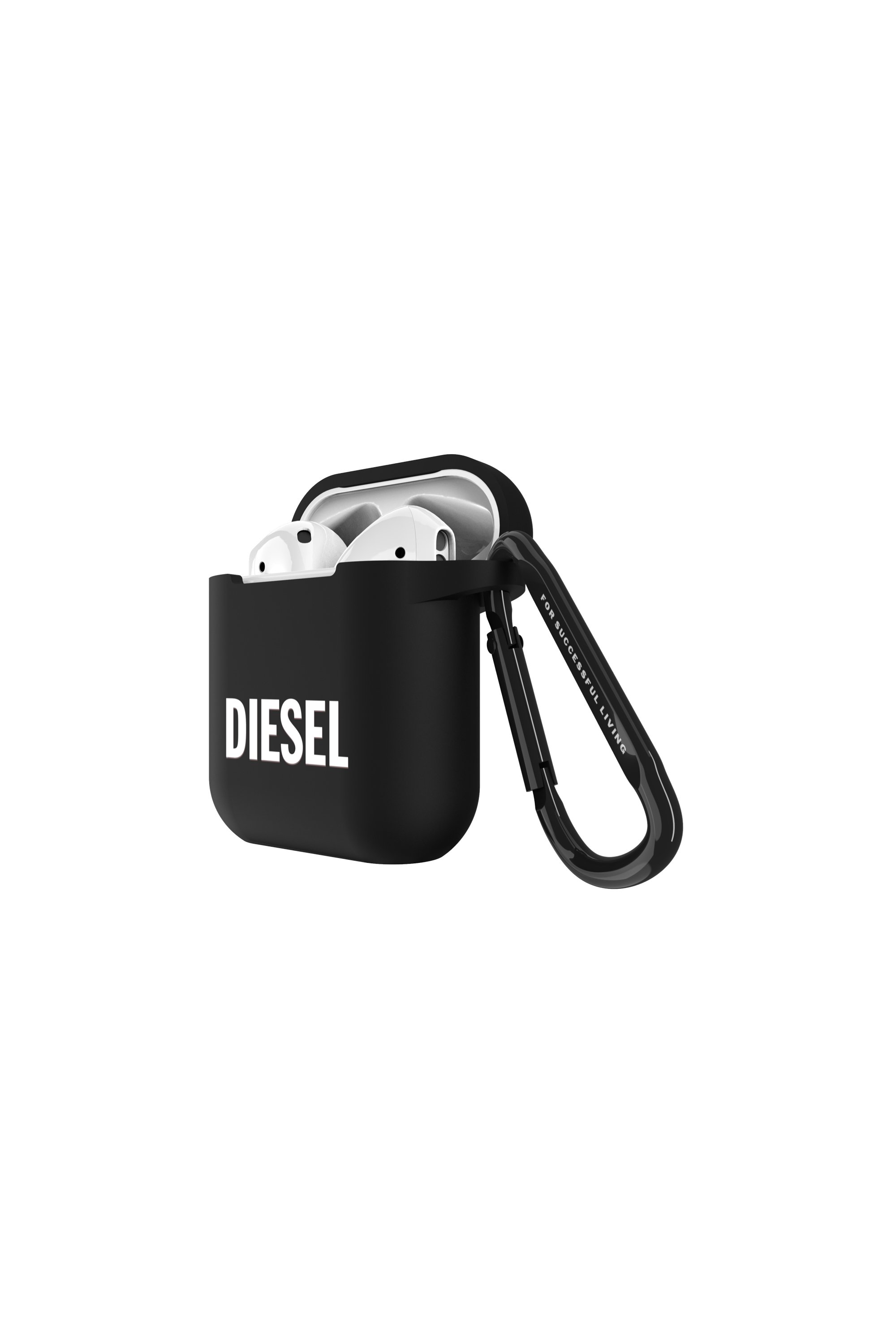 Diesel - 45830 AIRPOD CASE, Unisex's Airpod case silicone  for AirPods in Black - 3