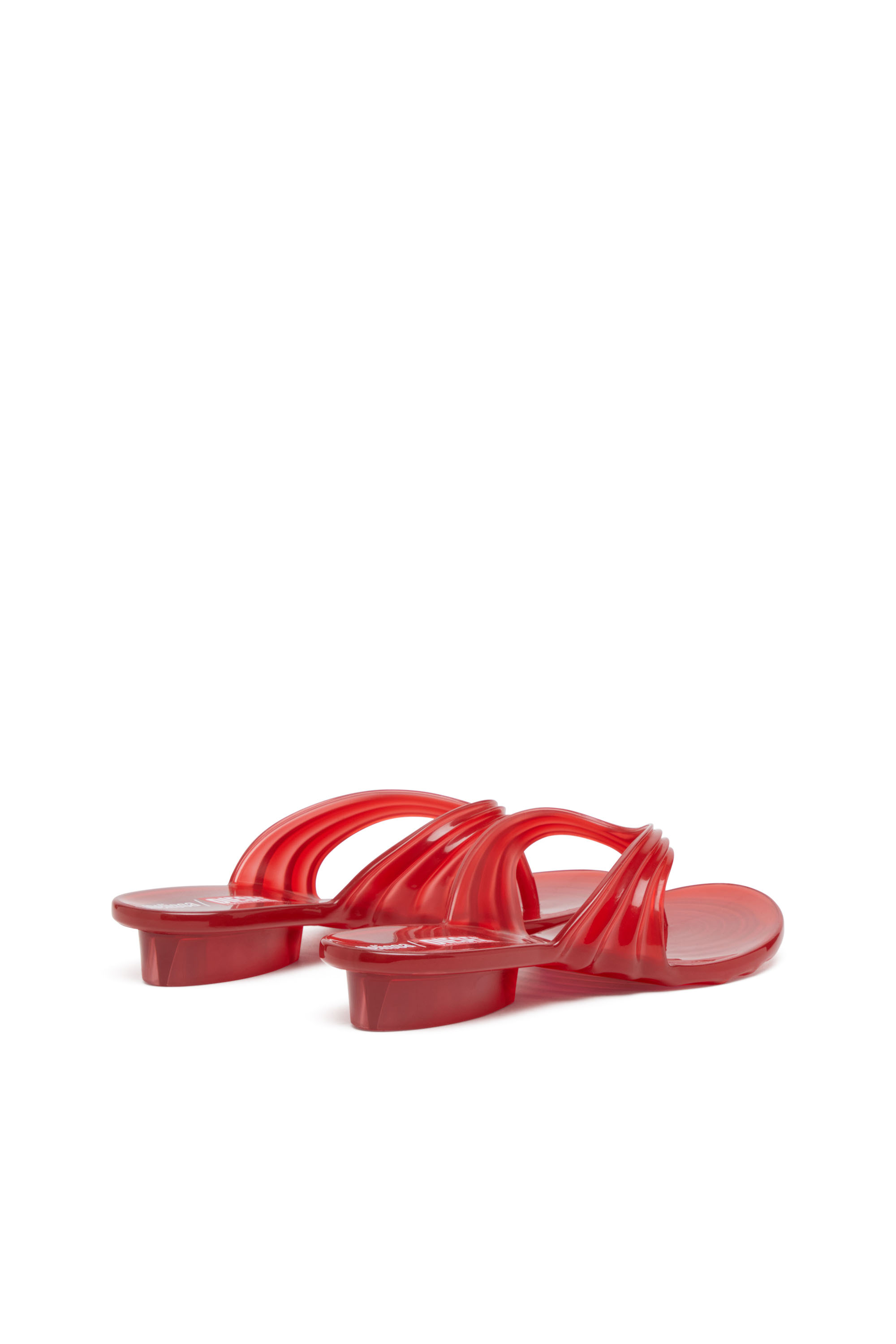 Diesel - MELISSA QUANTUM THONG, Chanclas esculturales en Melflex® Mujer in Rojo - 4