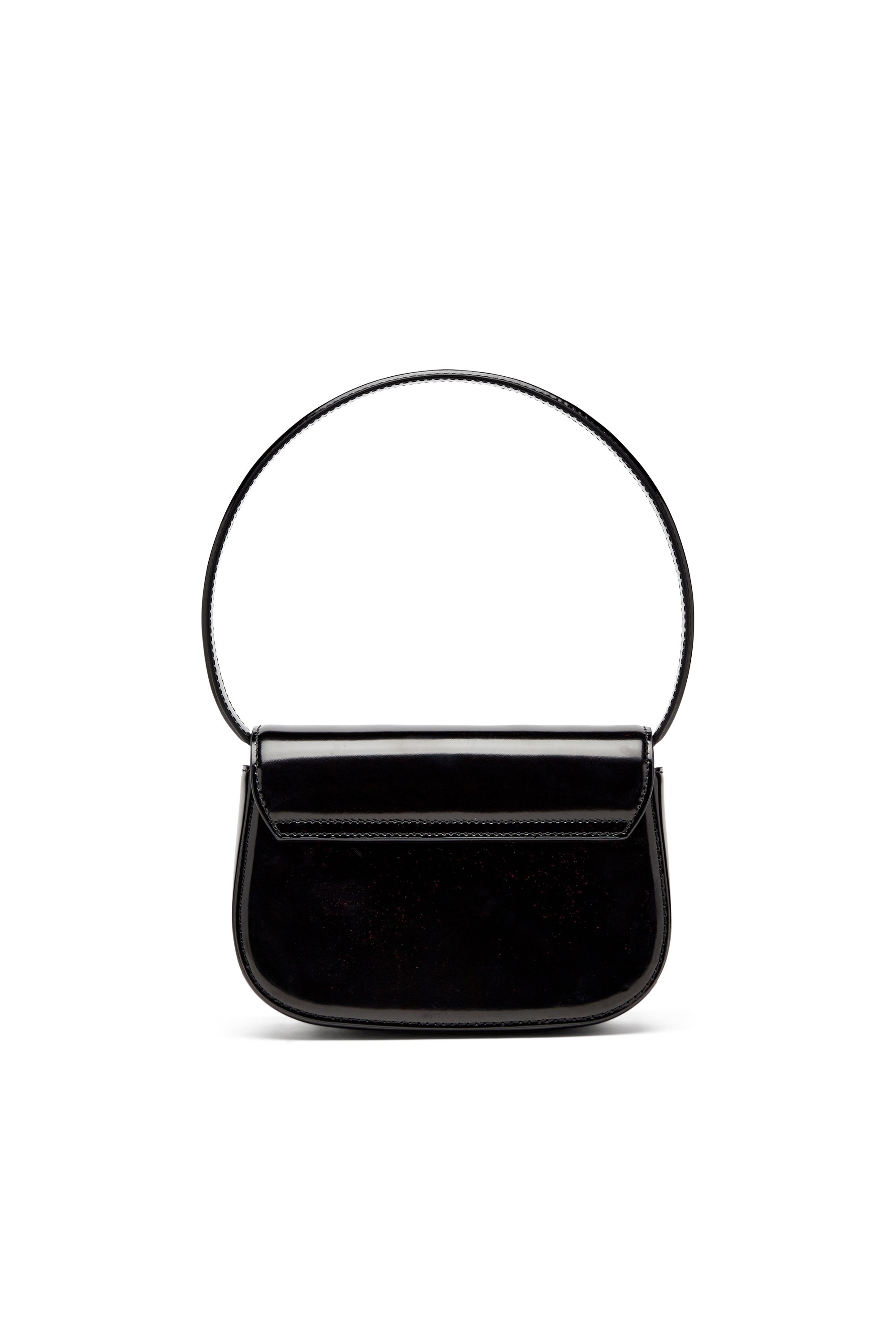 Diesel - 1DR, Woman's Iconic shoulder bag in mirror leather in Black - 3