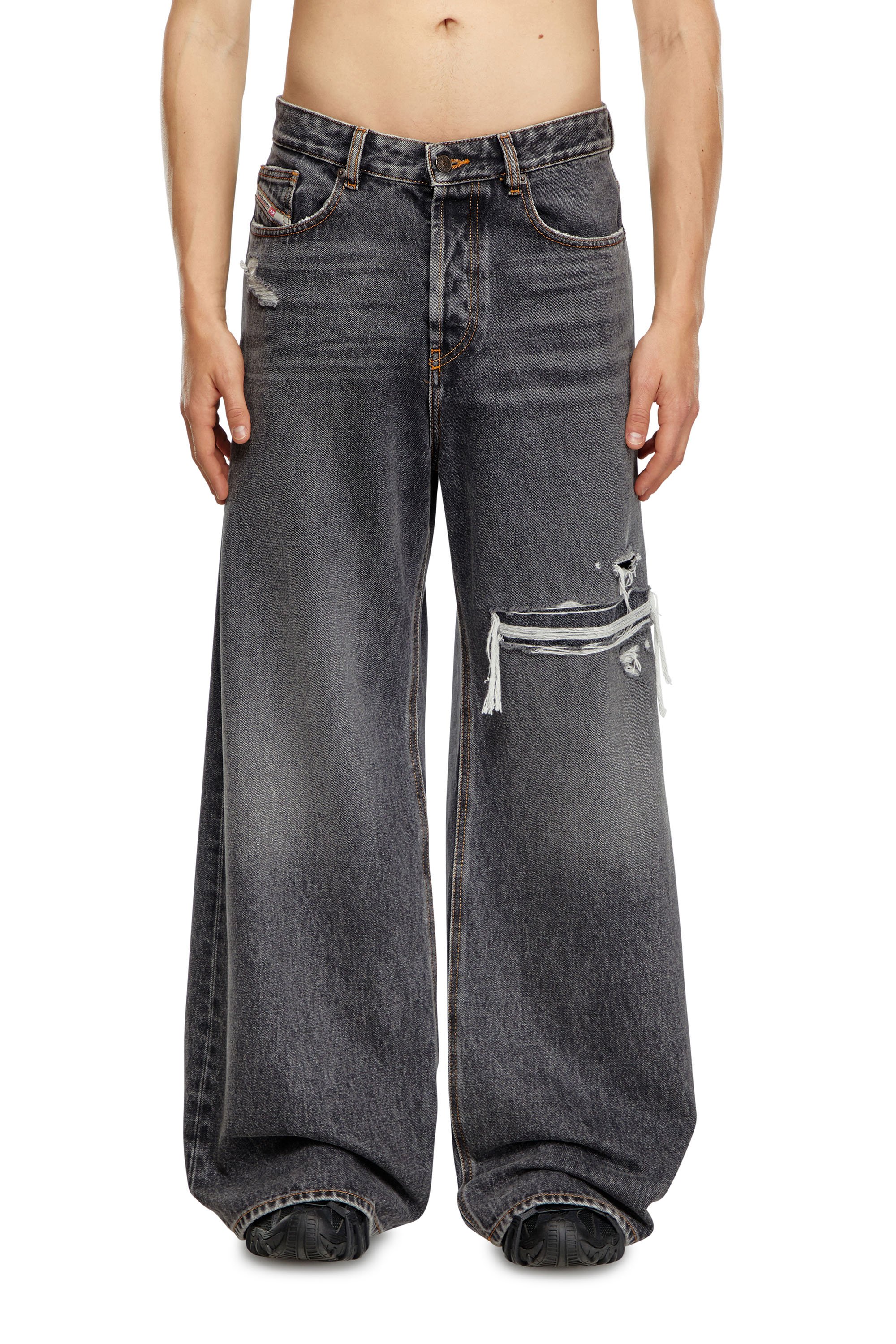 Diesel - Straight Jeans D-Rise 007F6, Hombre Straight Jeans - D-Rise in Negro - Image 1