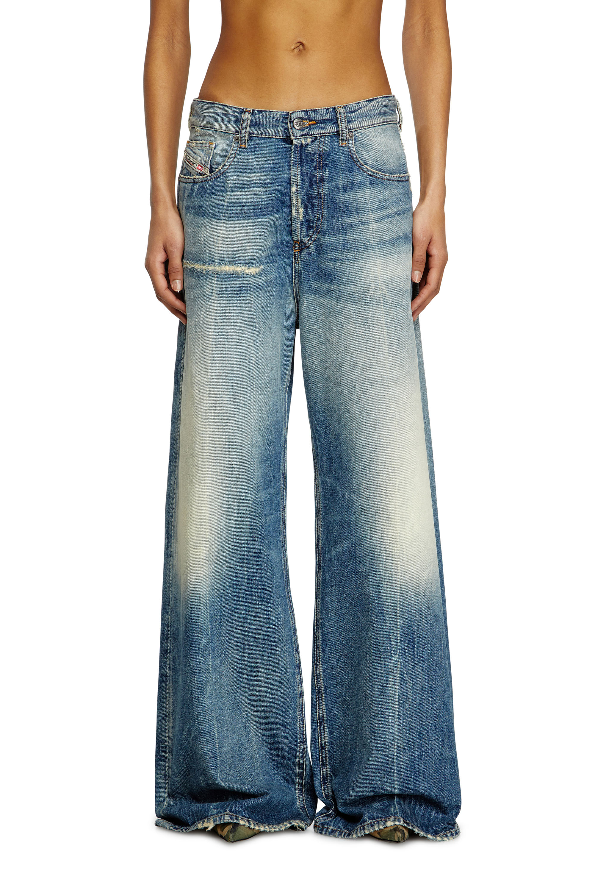 Diesel - Relaxed Jeans 1996 D-Sire 09L47 Mujer, Azul medio - 2