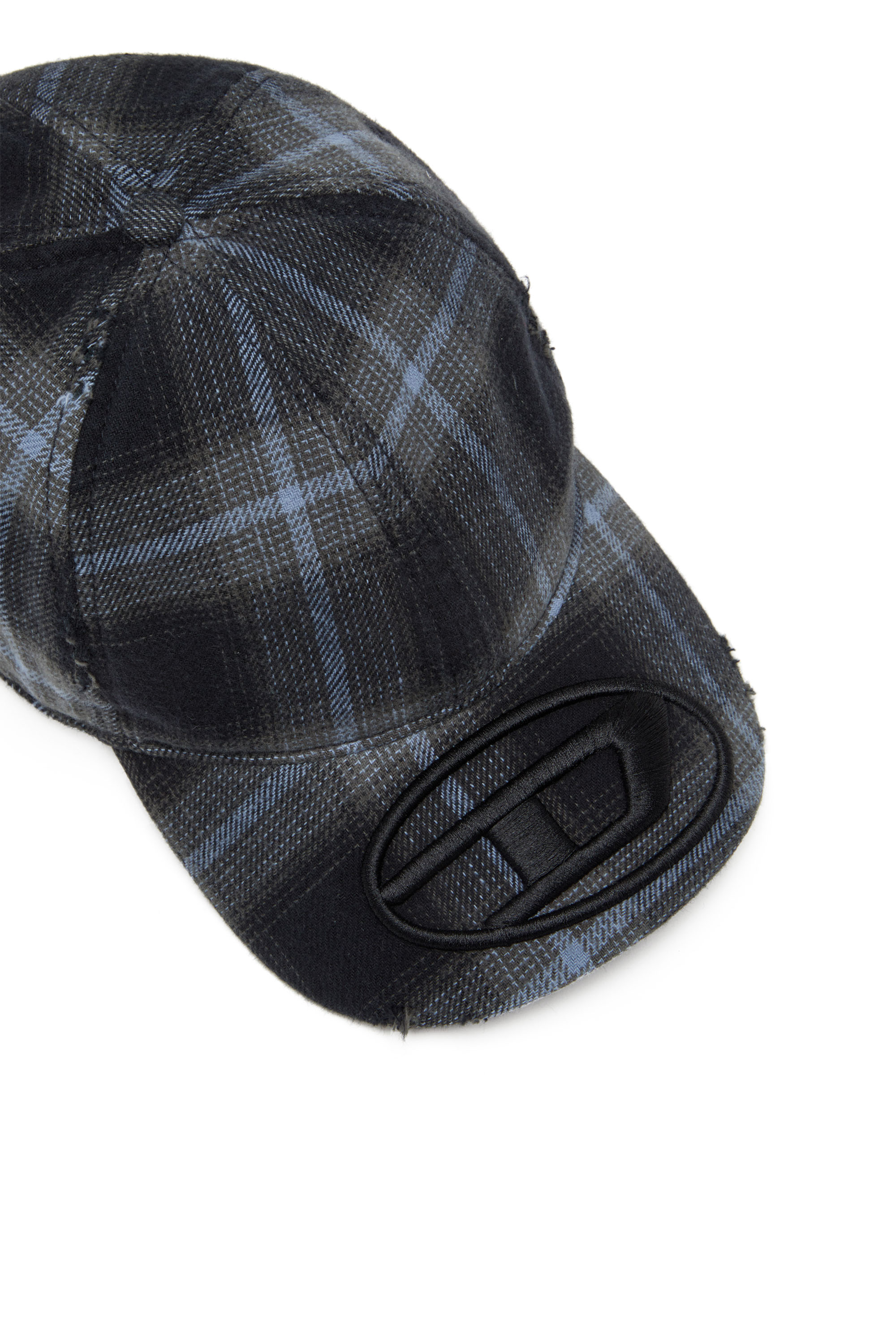 Diesel - C-HARLES, Gorra de béisbol de algodón a cuadros Hombre in Multicolor - 3