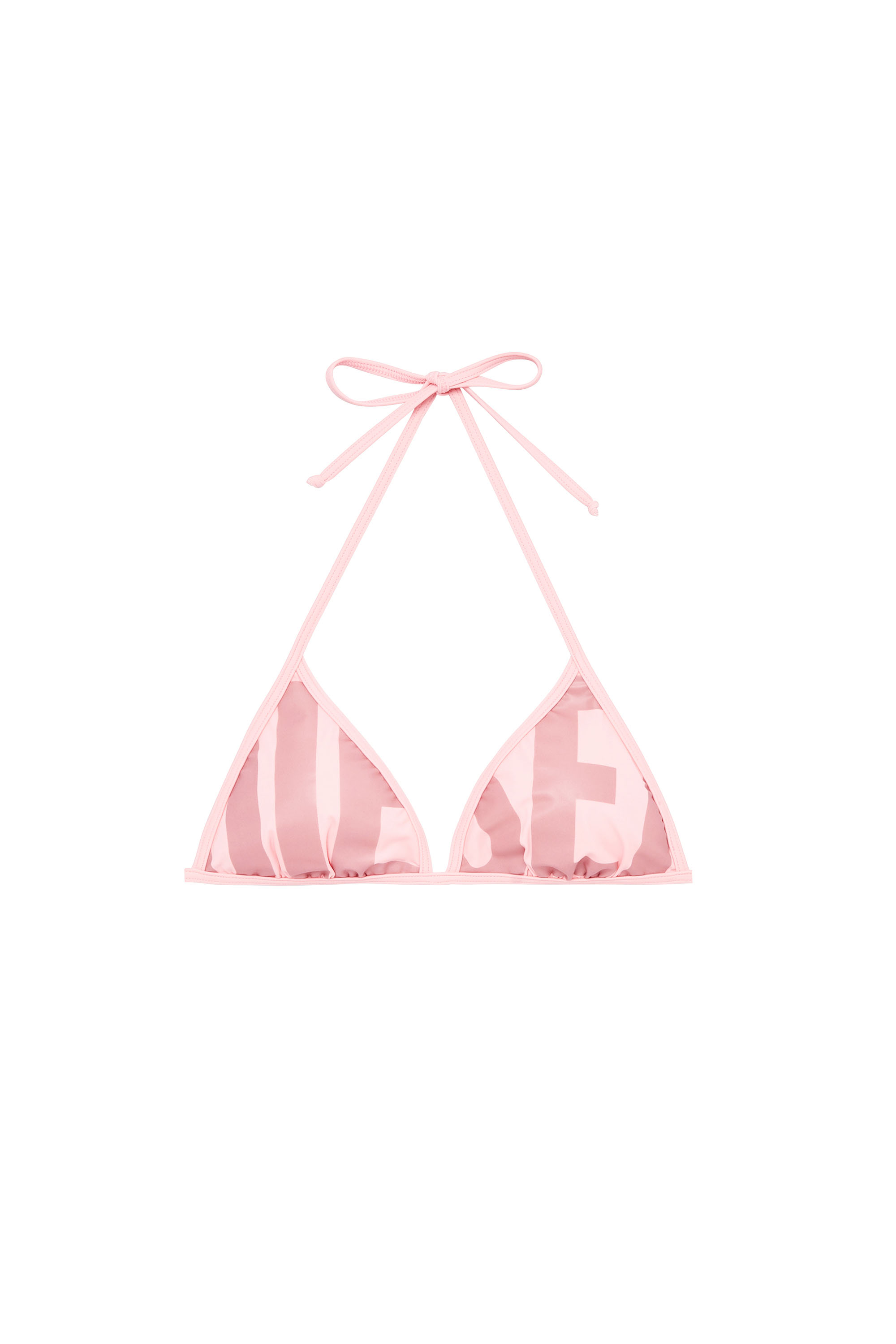 Diesel - BFB-SEES-A, Woman's Bikini top with cut-off Diesel logo in Pink - 4