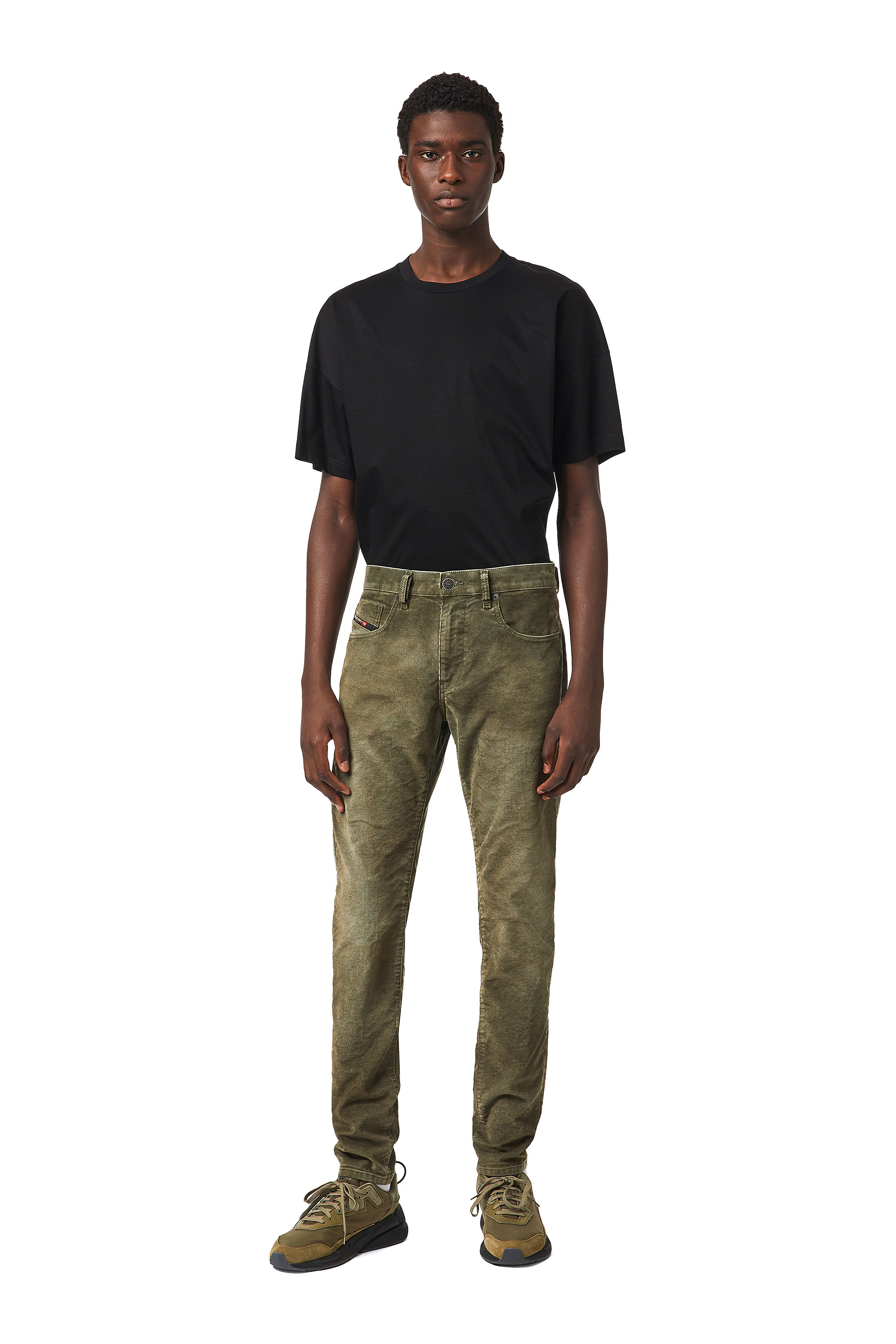 Diesel - D-Strukt Slim Jeans 069XQ, Military Green - Image 5