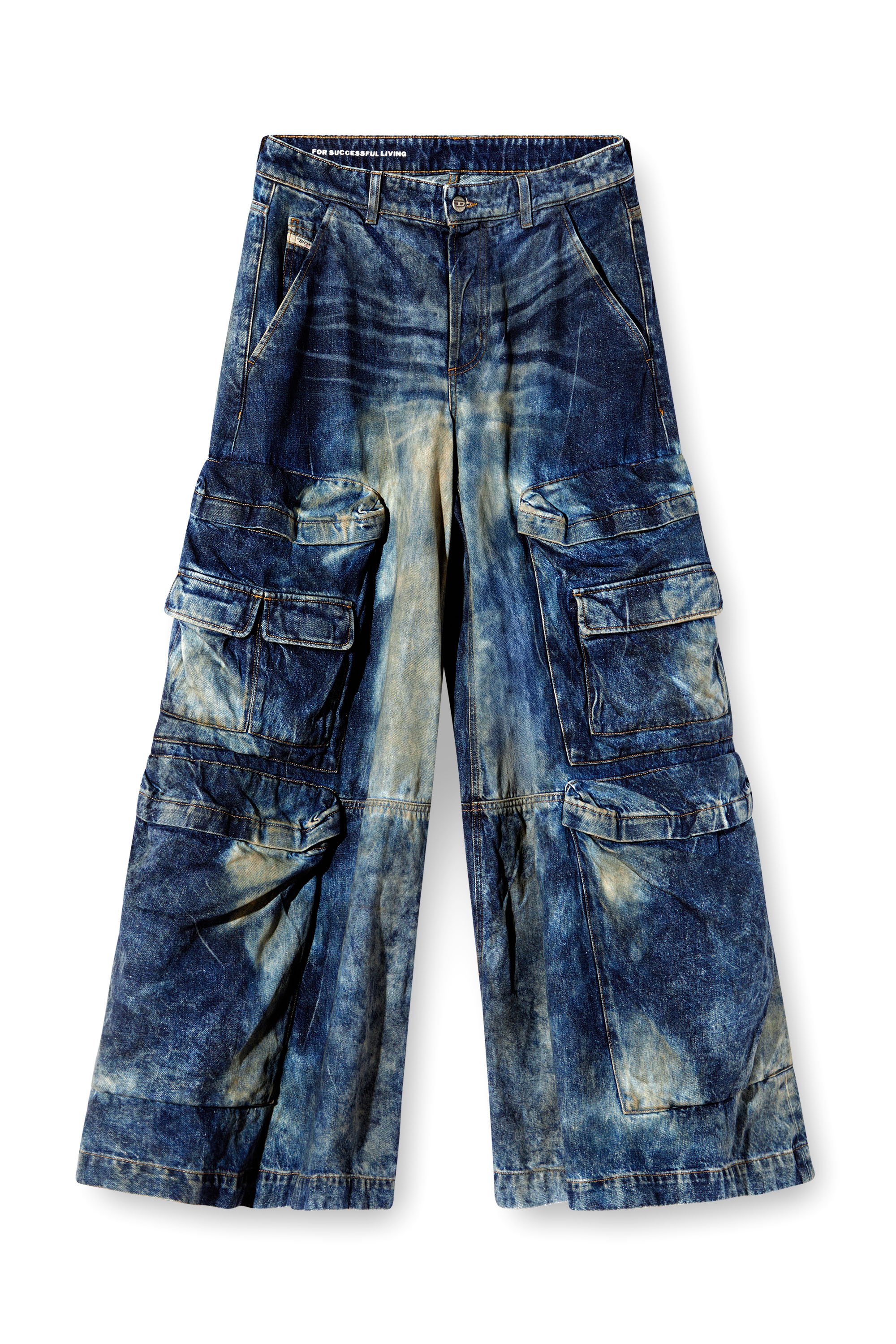 Diesel - Relaxed Jeans D-Giappo 0DBCW Unisex, Azul Oscuro - 4