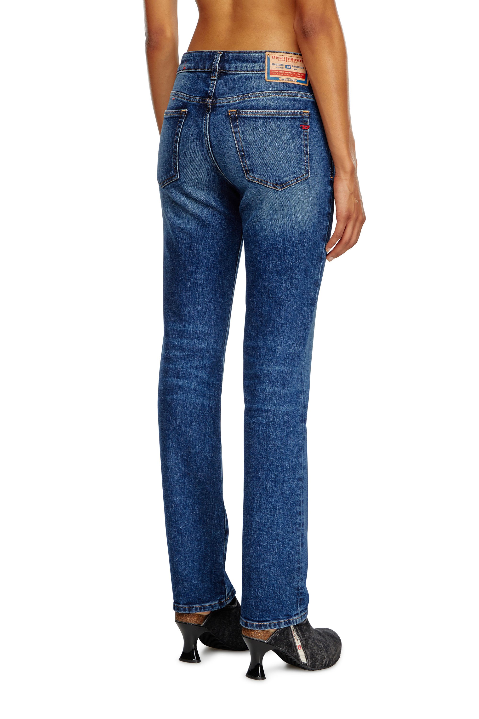 Diesel - Straight Jeans 1989 D-Mine 09I28, Mujer Straight Jeans - 1989 D-Mine in Azul marino - Image 3