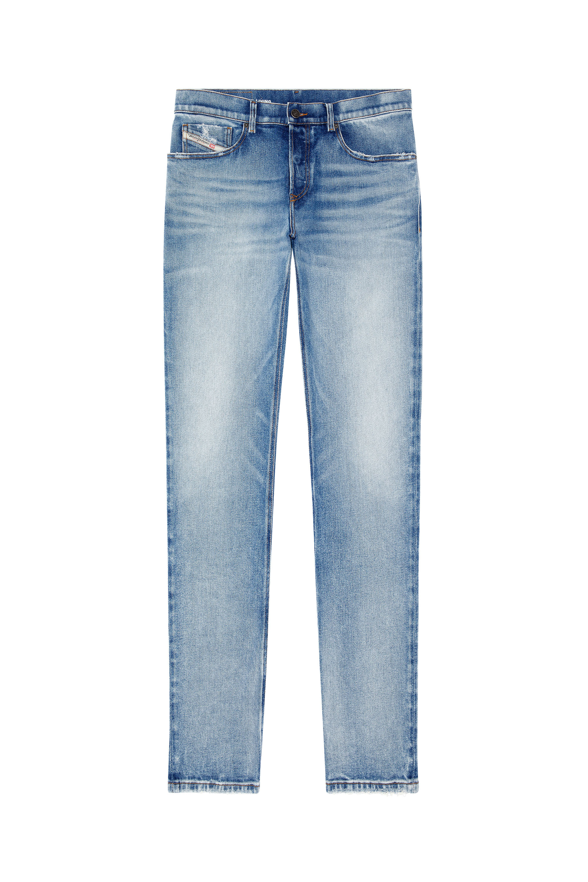 Diesel - 2023 D-Finitive 09G24 Tapered Jeans, Azul Claro - Image 5