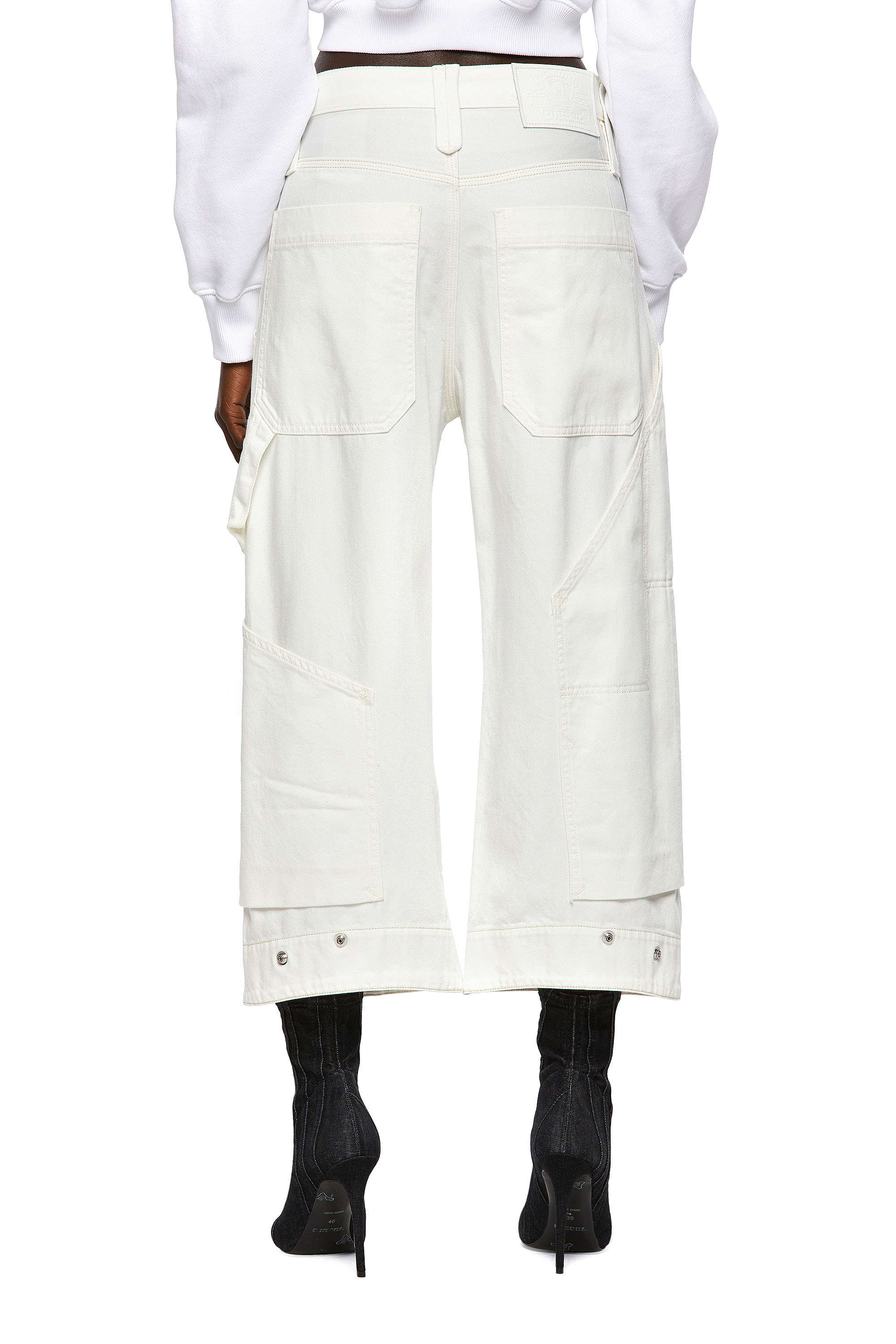 Diesel - D-Laly Wide Jeans 0HDAI, White - Image 2