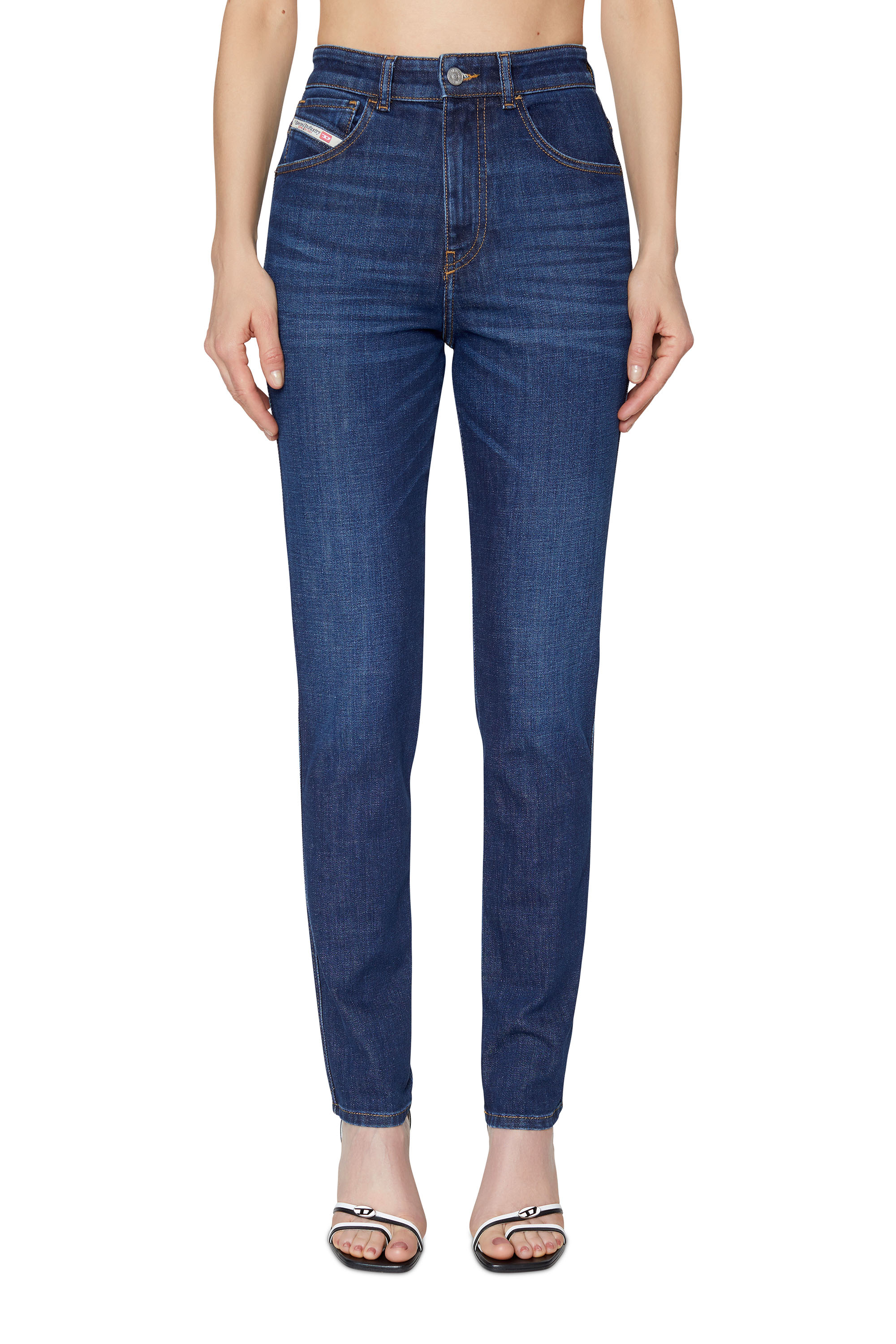 Womens Clothing Jeans Straight-leg jeans DIESEL Denim Grupee R51y8 Jeans in Blue 