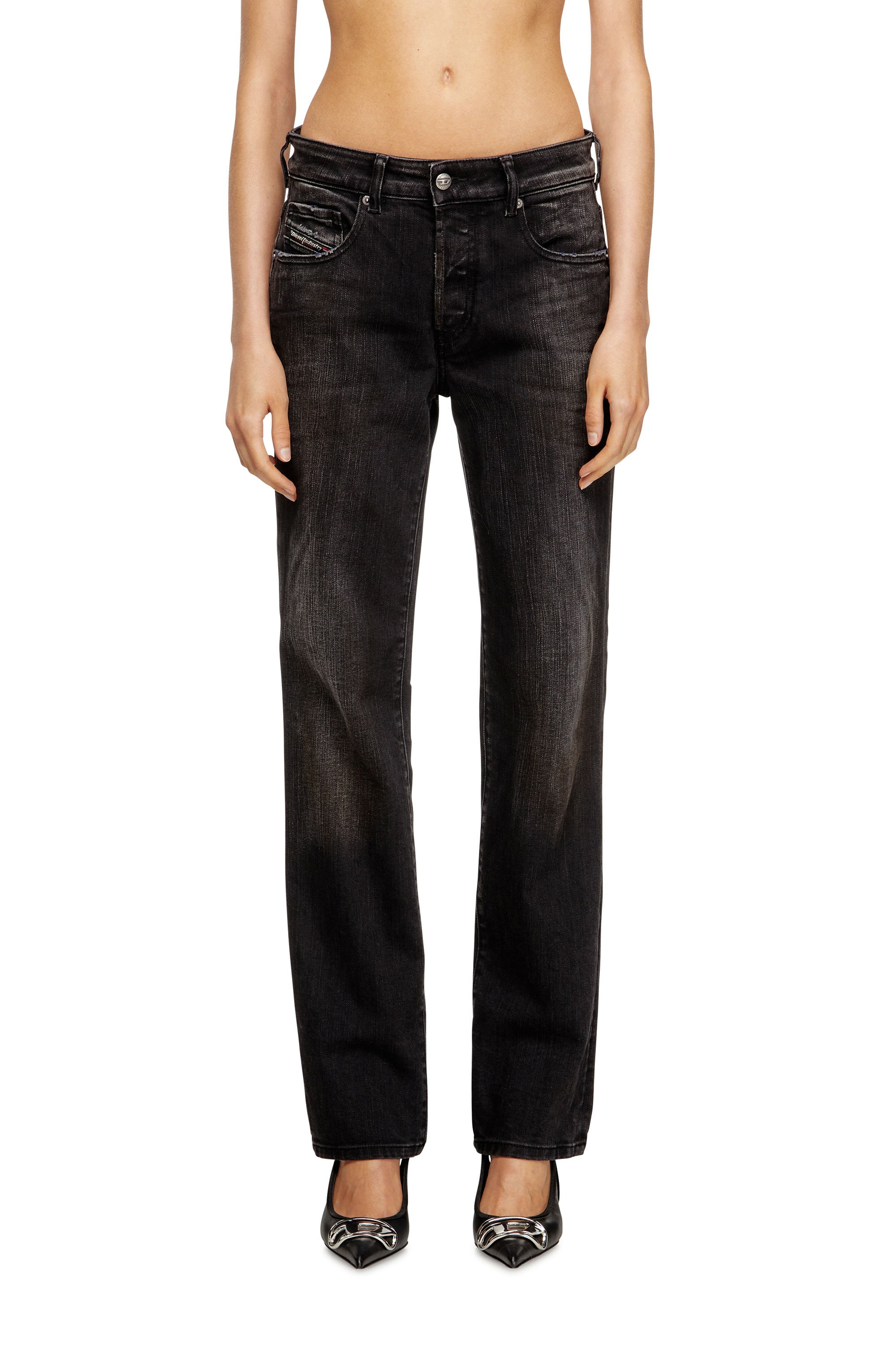 Diesel - Regular Jeans 1989 D-Mine 09M75 Mujer, Negro/Gris oscuro - 1