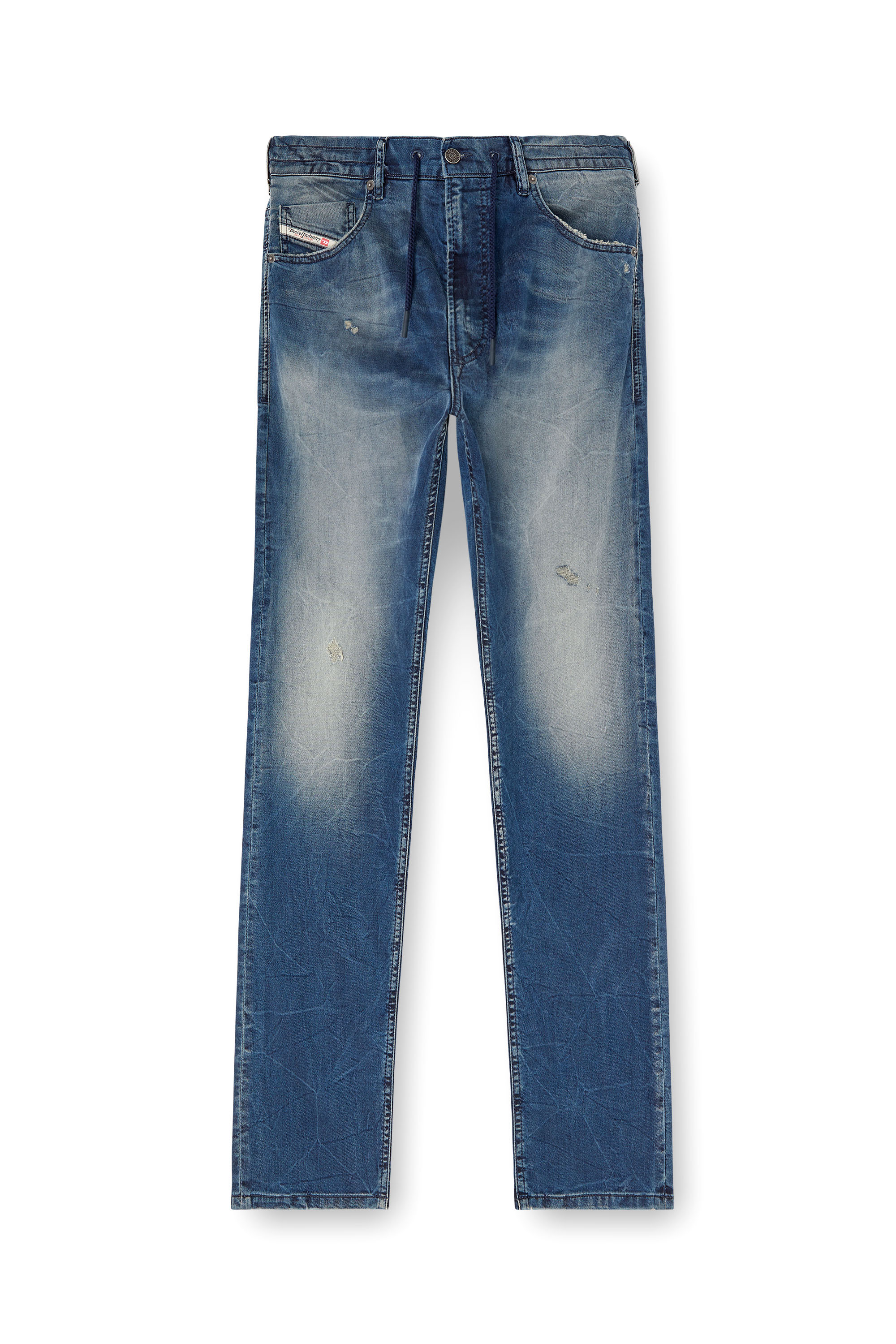 Diesel - Man's Regular 2030 D-Krooley Joggjeans® 068PI, Medium blue - 1