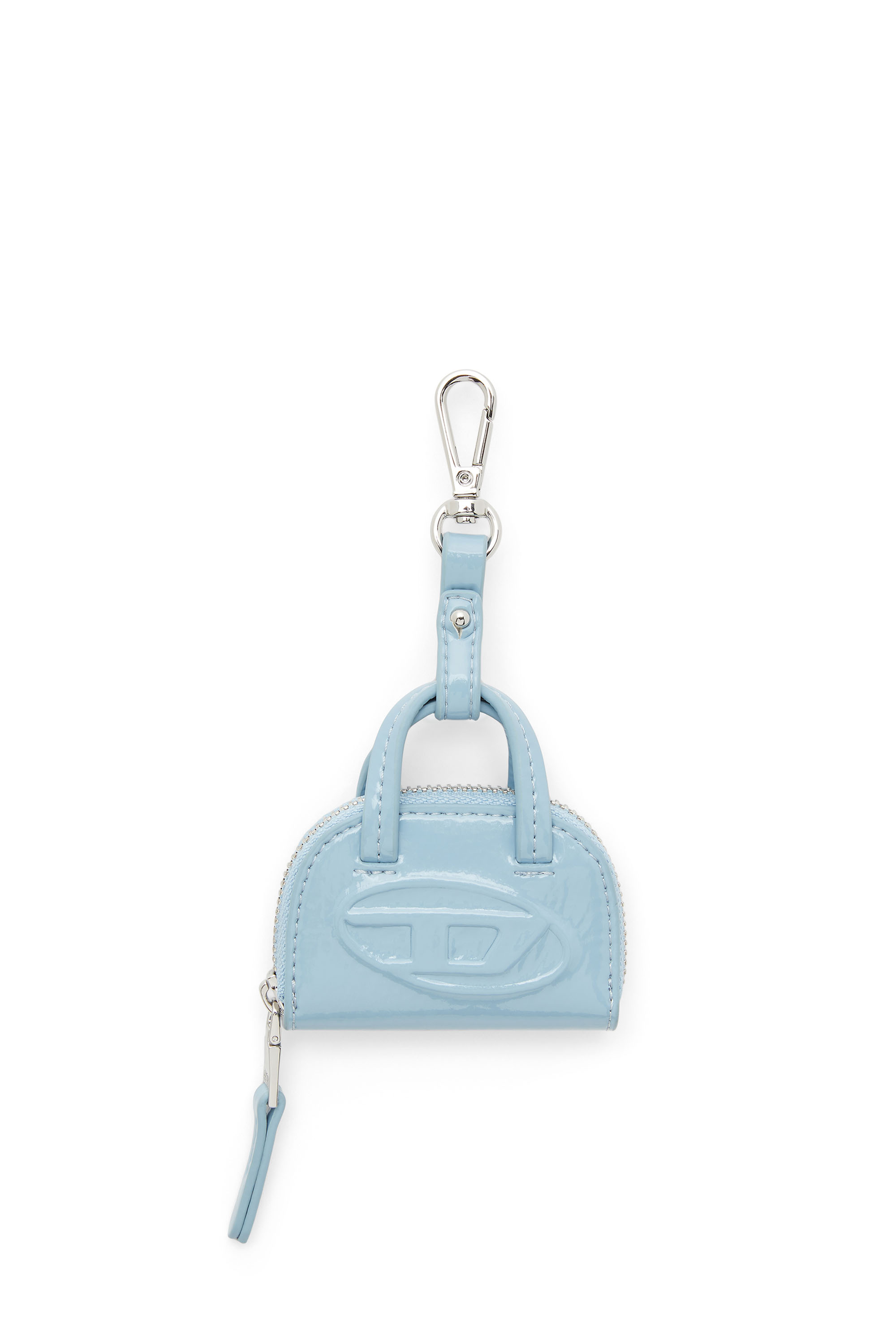 Diesel - 1DR DOME CHARMS, Bag charm in glossy, crinkled naplak Mujer in Azul marino - 1