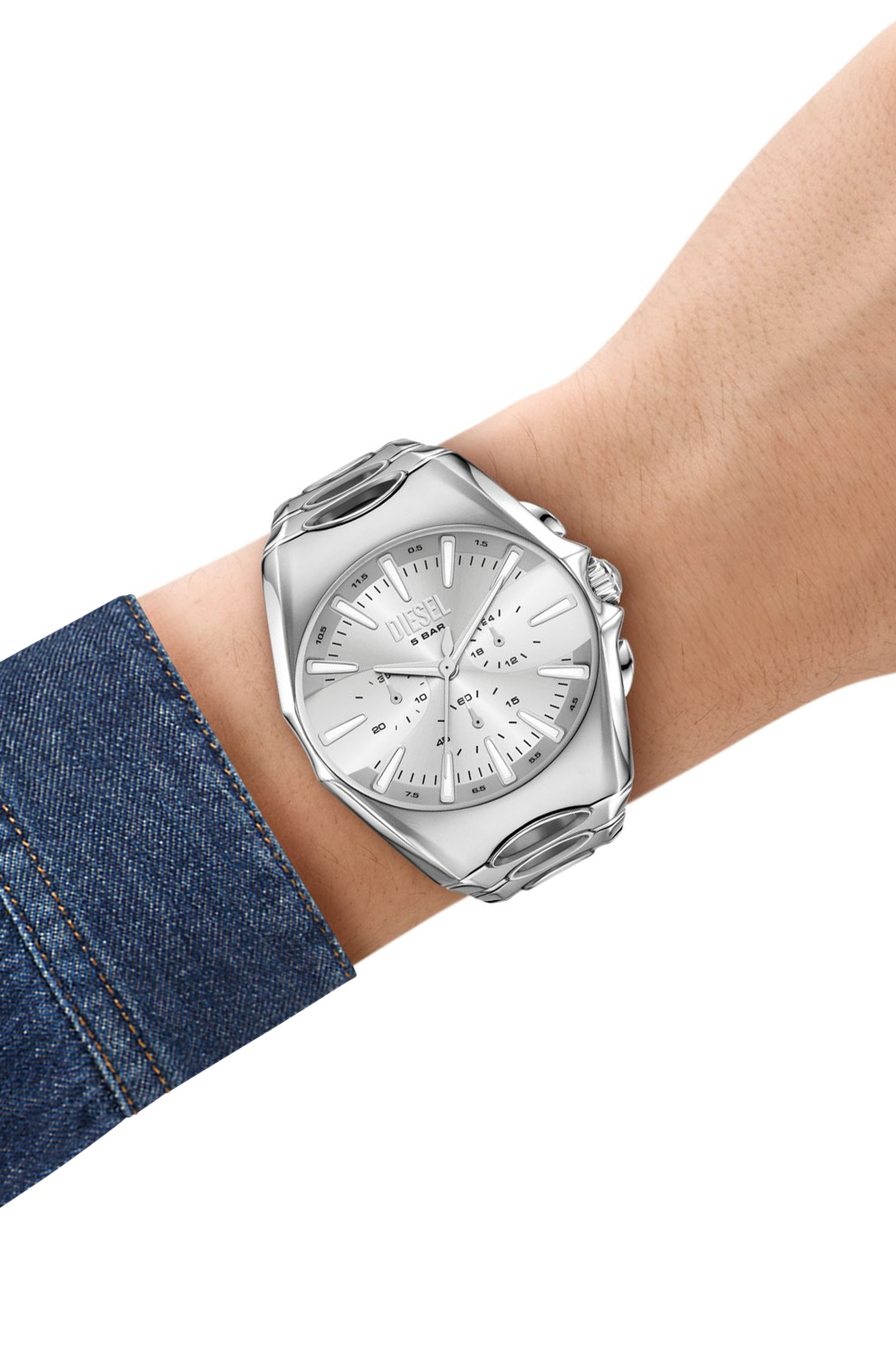 Diesel - DZ4694 WATCH, Reloj D-Curve de acero inoxidable Hombre in Plateado - 4
