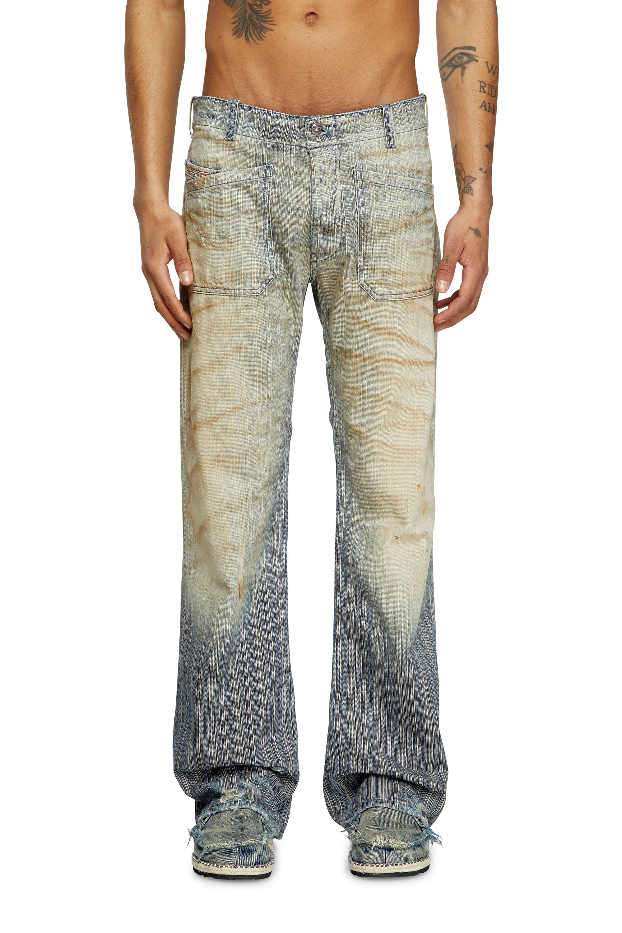 Diesel - Bootcut Jeans D-Moorix 09L55 Hombre, Azul medio - 2