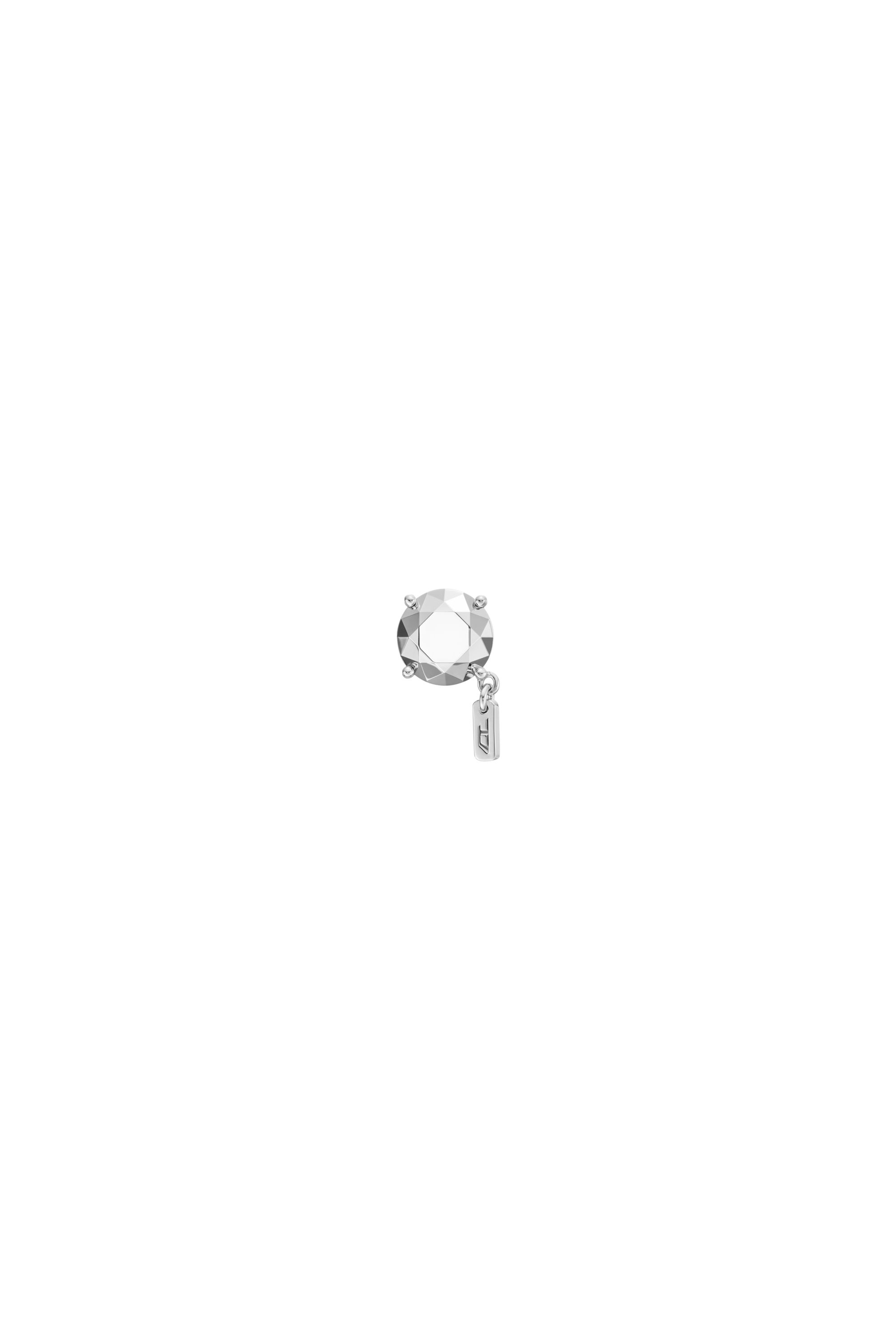 Women's Diamond Cut Sterling Silver Stud Earring | Silver