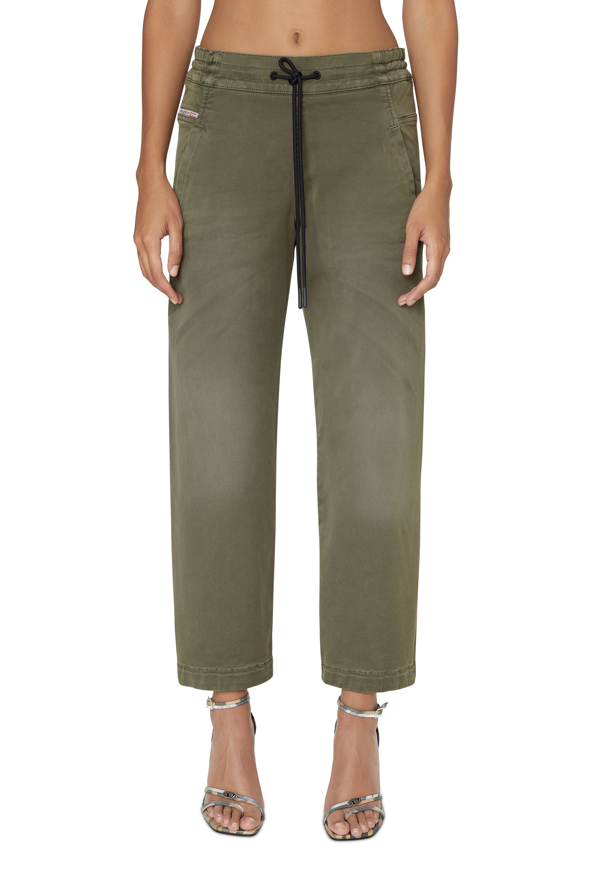 Diesel - Krailey Boyfriend JoggJeans® Z670M, Military Green - Image 1