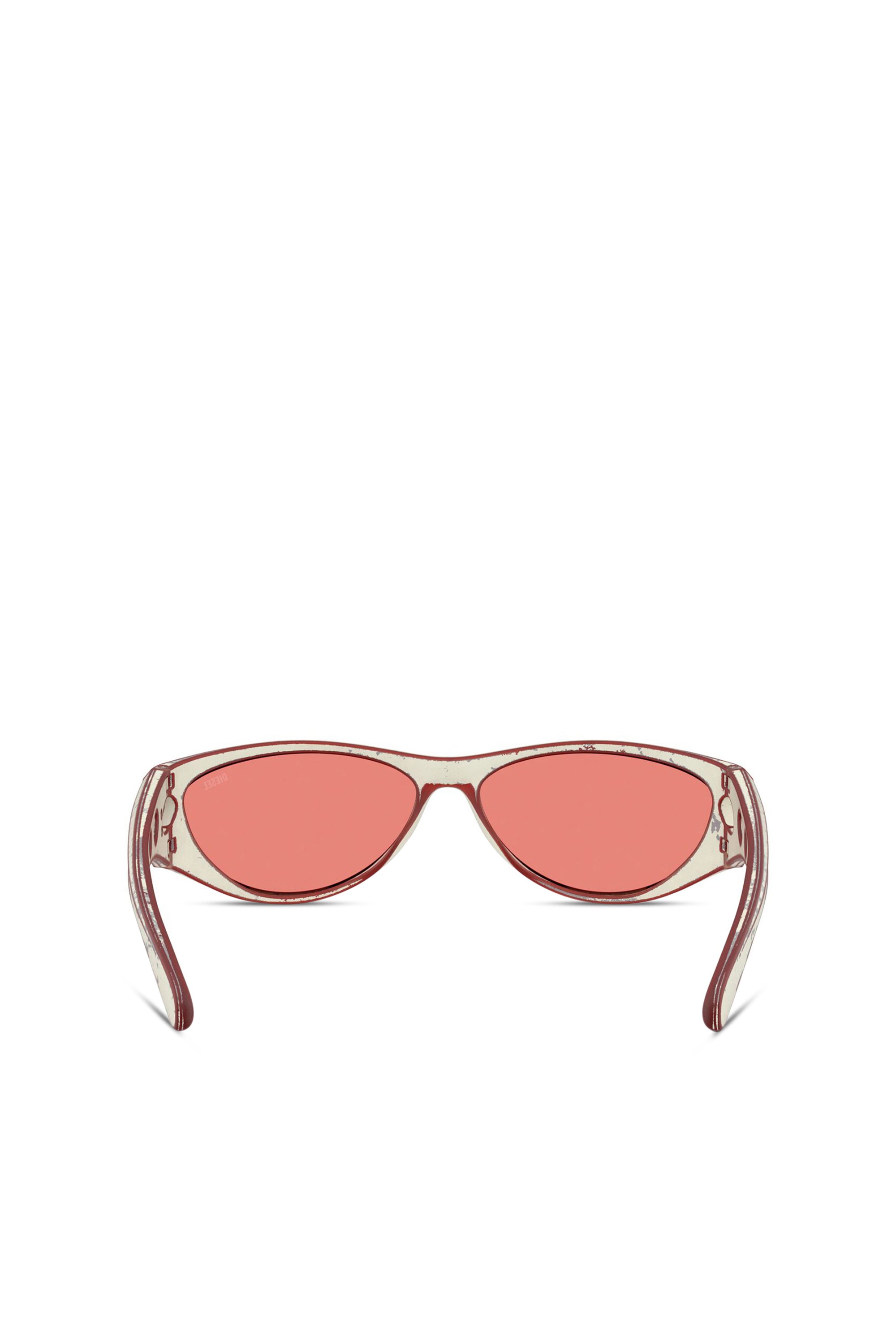 Diesel - 0DL3004U, Unisex's Cat-eye style sunglasses in Red - 3